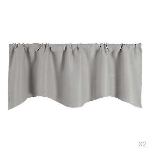 2-pack Cafe Curtain Kitchen Window Valance Panel For Bathroom Basement
