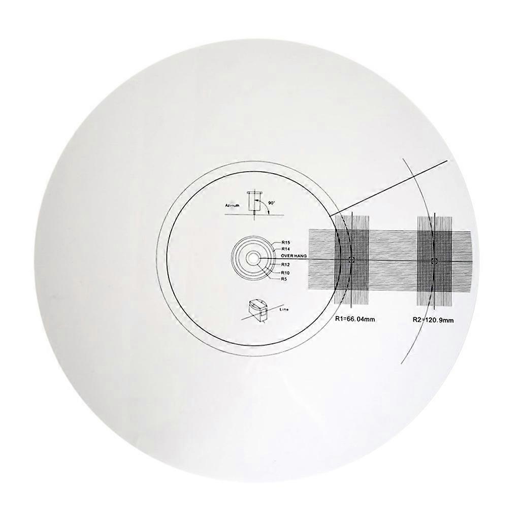 Ruler HIFI Mat Turntable Protractor 3mm Calibration Plate Accessories for LP Vinyl Pickup Player Adjustment Tool