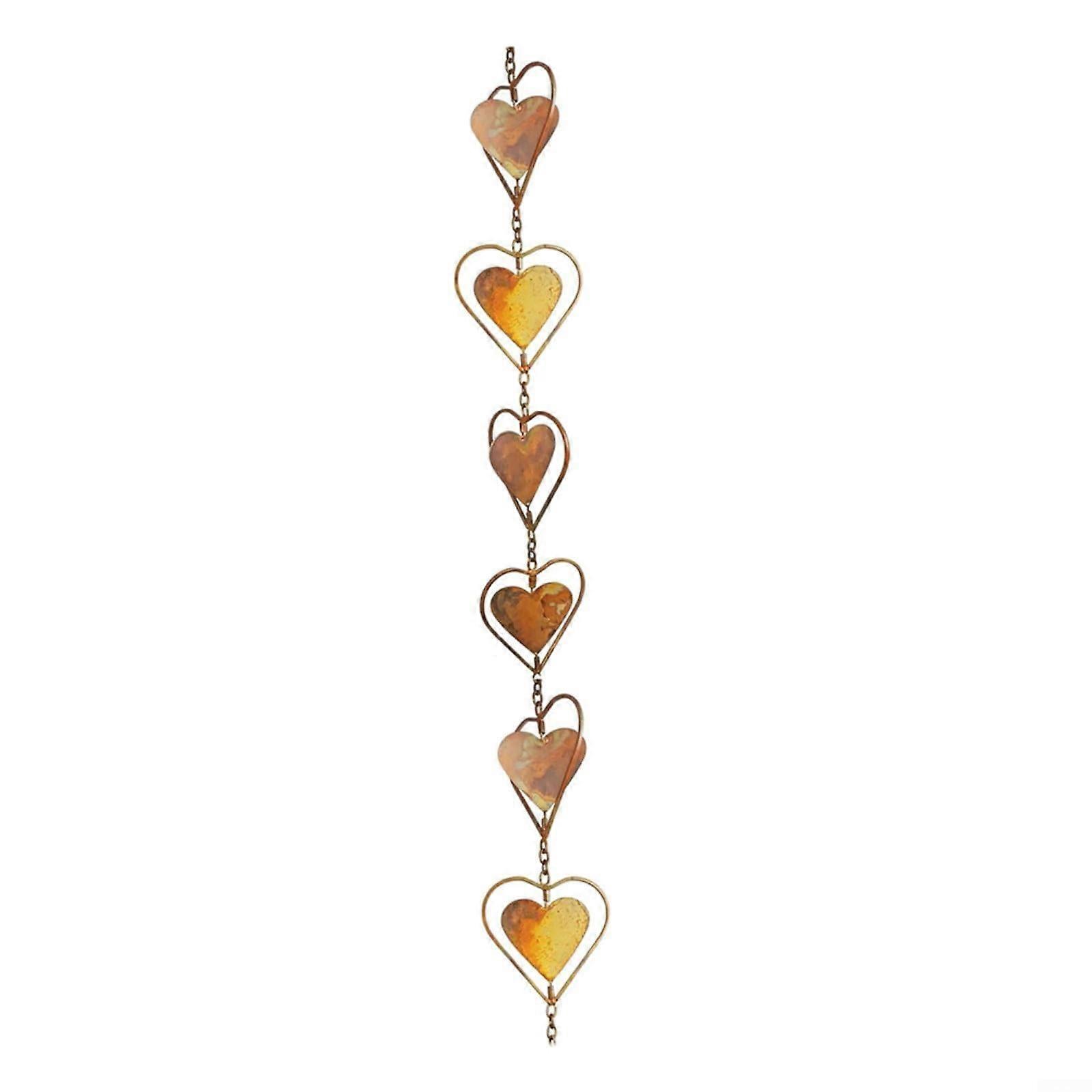 Rain chain, decorative rain chain for outdoors, functional and decorative rain cha for outdoor use (love) Ref: 7681