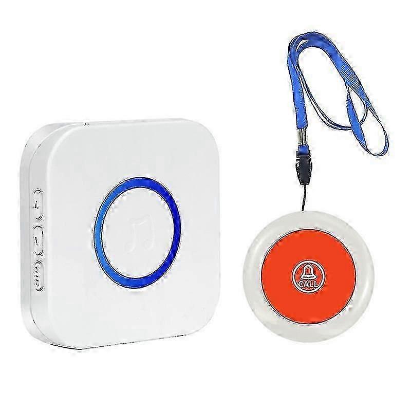 Pulsante di chiamata di emergenza per anziani Braccialetto di allarme Wireless Pager Buzzer Ricevitore di allarme domestico con portata di 500 piedi