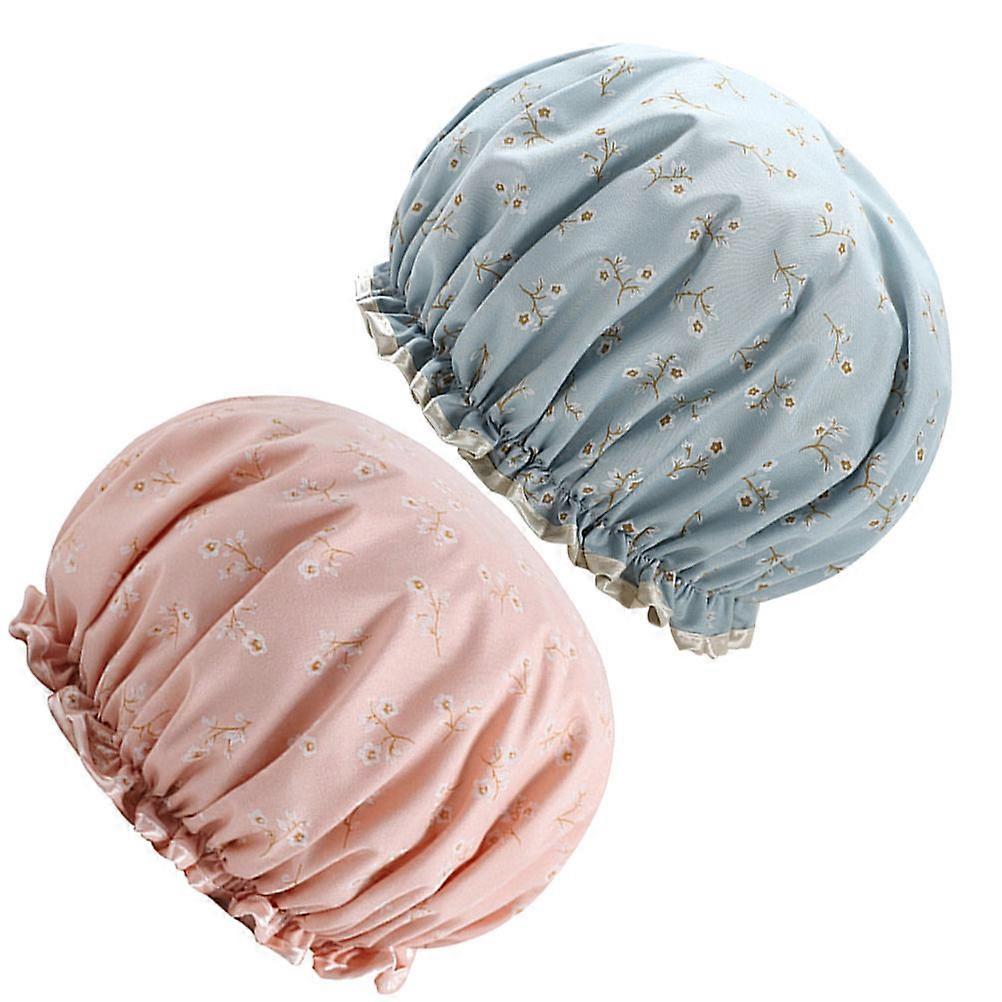 Bath Caps with Practical Waterproof Design, Safeguards Hair during