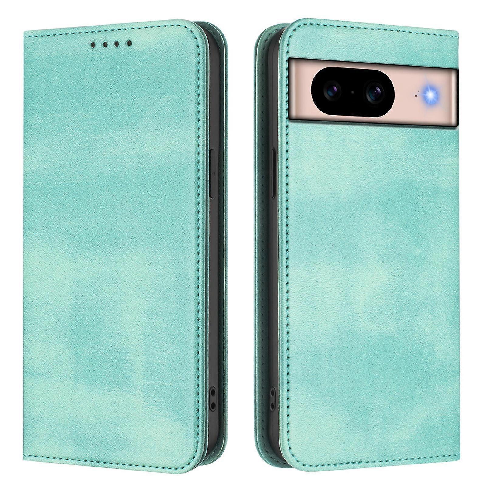 Compatible For Google Pixel 8a Wallet Cases Retro Texture RFID Leather Phone Cover