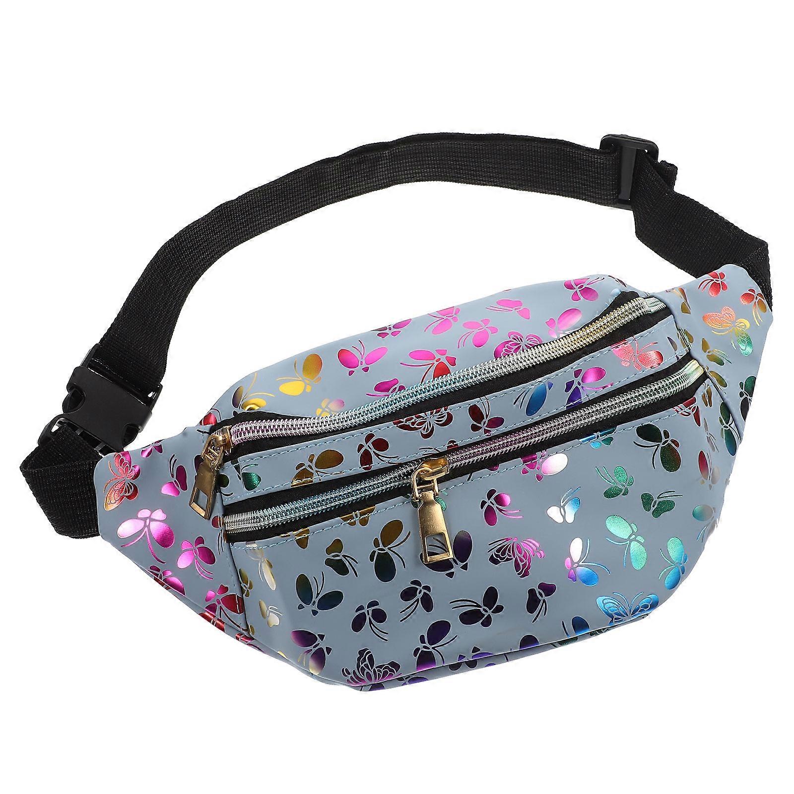 Colorful Zipper Waist Bag for Women – Durable PU Fanny Pack with Cell Phone Storage, Fashionable Design for Travel and Festivals