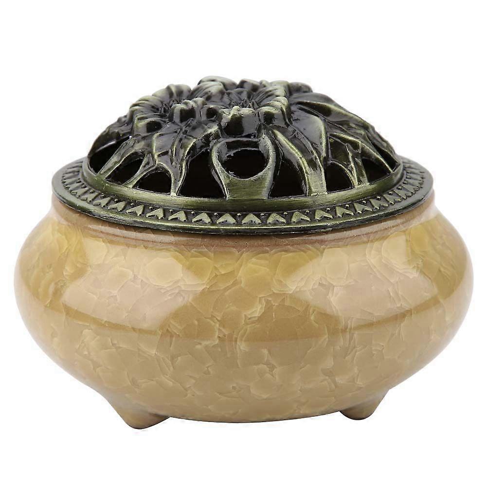 2025 Latest Model  Ceramic Incense Burner Ice Cracking Censer Incense Holder