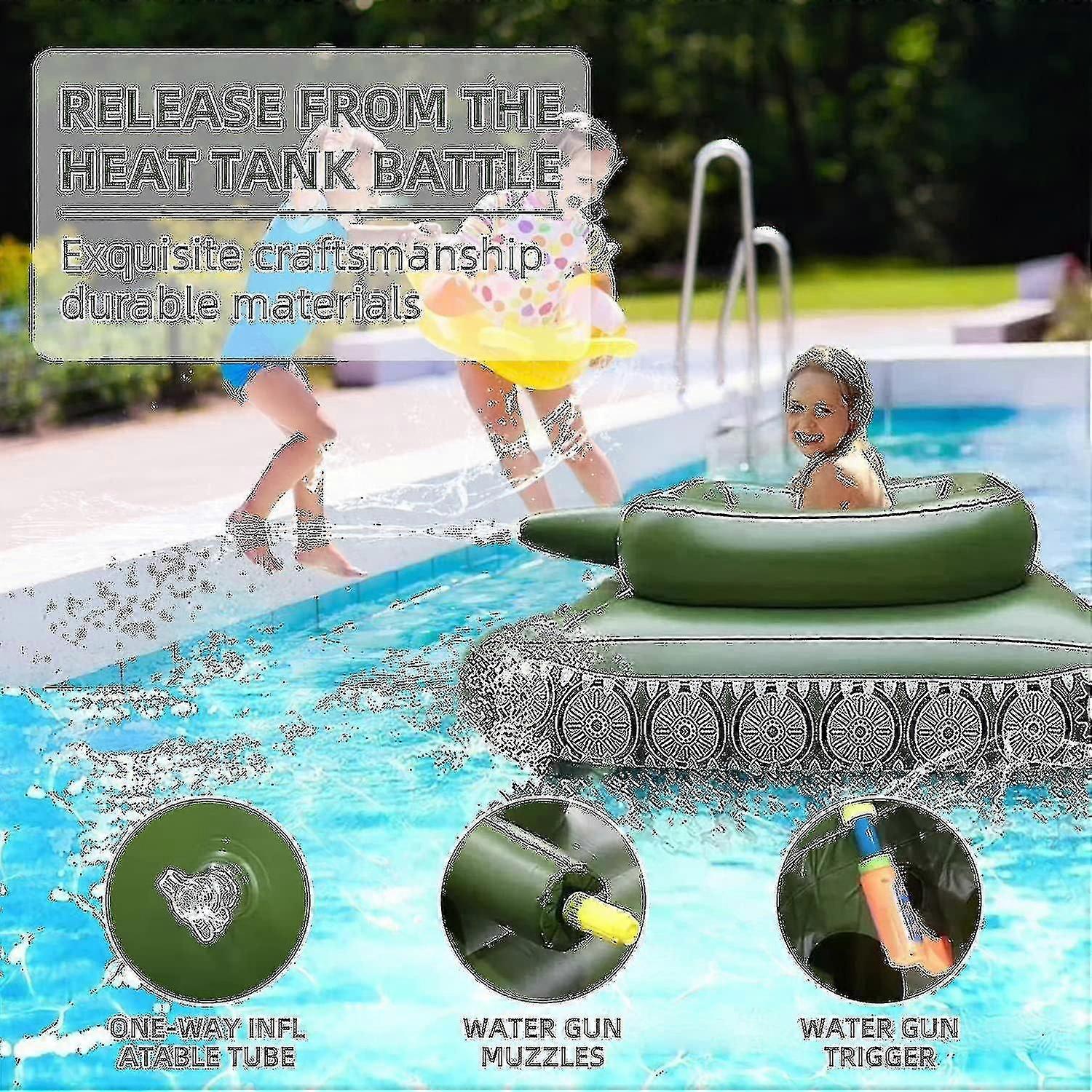 Swimming Pool Inflatable Tank That Shoots Water Purewick Pool