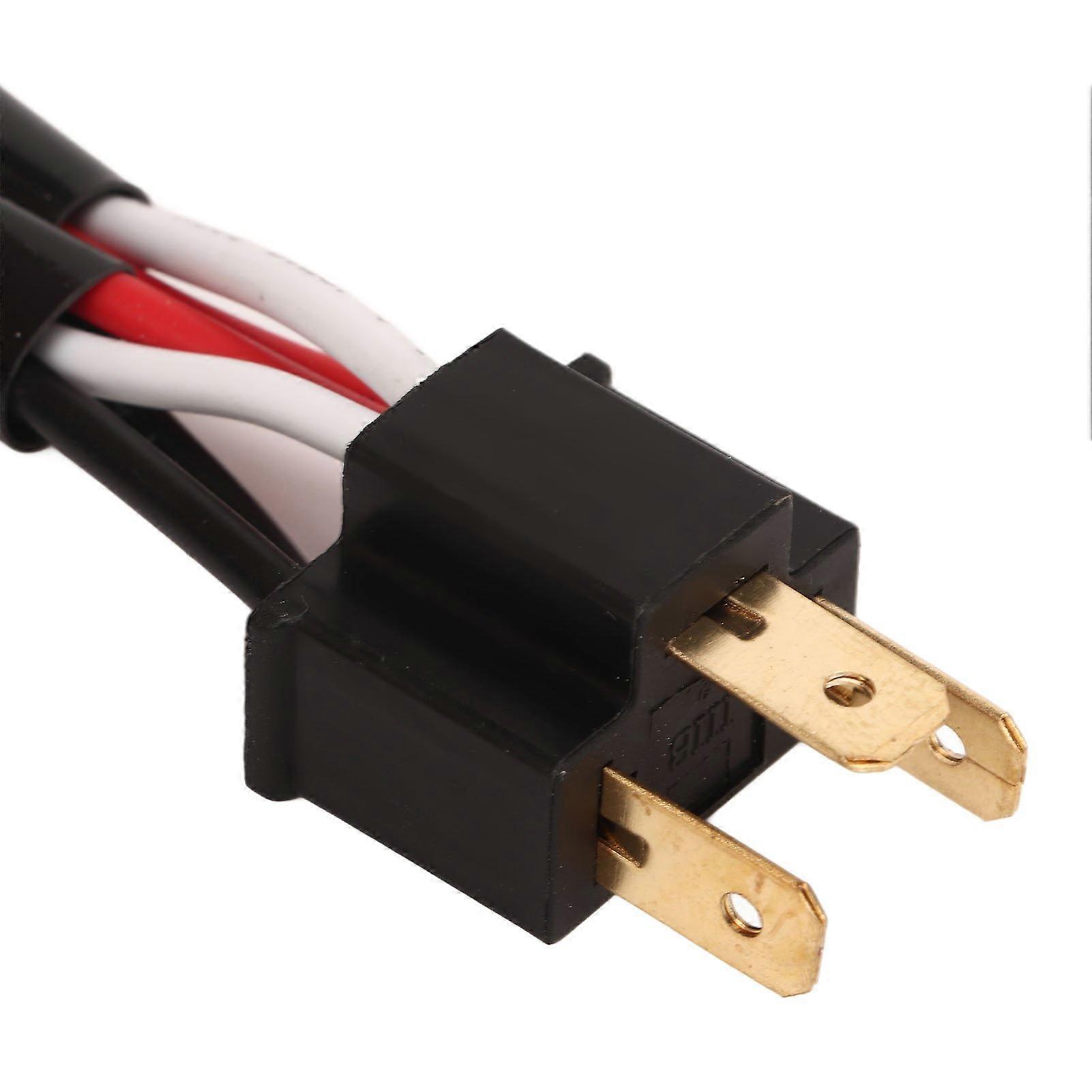 2Pcs 9003 H4 αρσενικός προσαρμογέας υποδοχών καλωδίωσης καλωδιώσεων προβολέων στα θηλυκά καλώδια διαχωριστών 2 τρόπων για το βούλωμα καλωδίων των οδηγήσεων παραλαβής φορτηγών