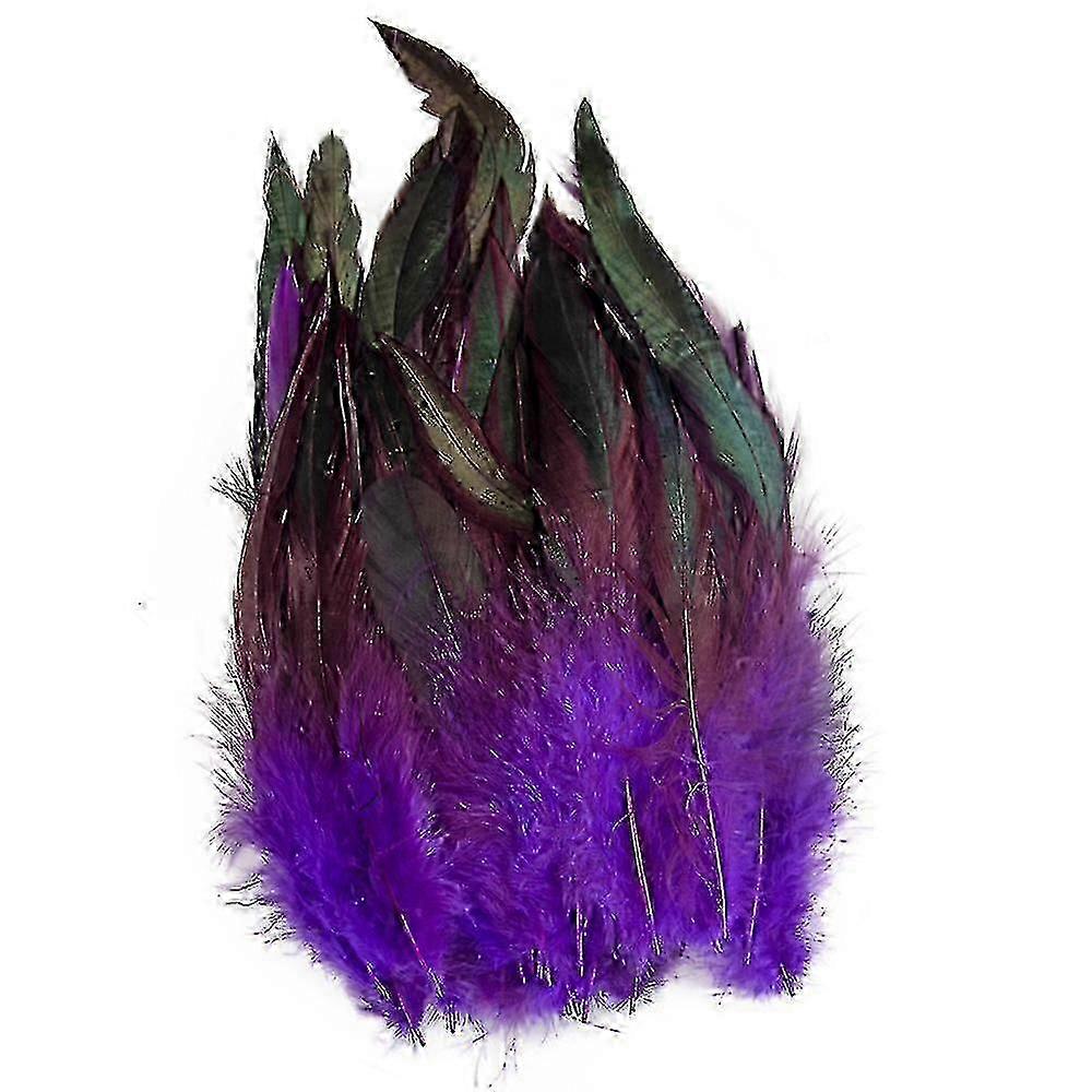 2025 50 יחידות נוצות זנב זנב זין טבעי 13-18 ס"מ נוצות תרנגול נוצה שחורה לקרנבל ליל כל הקדושים קישוט מלאכת יד לחג המולד-Yvan