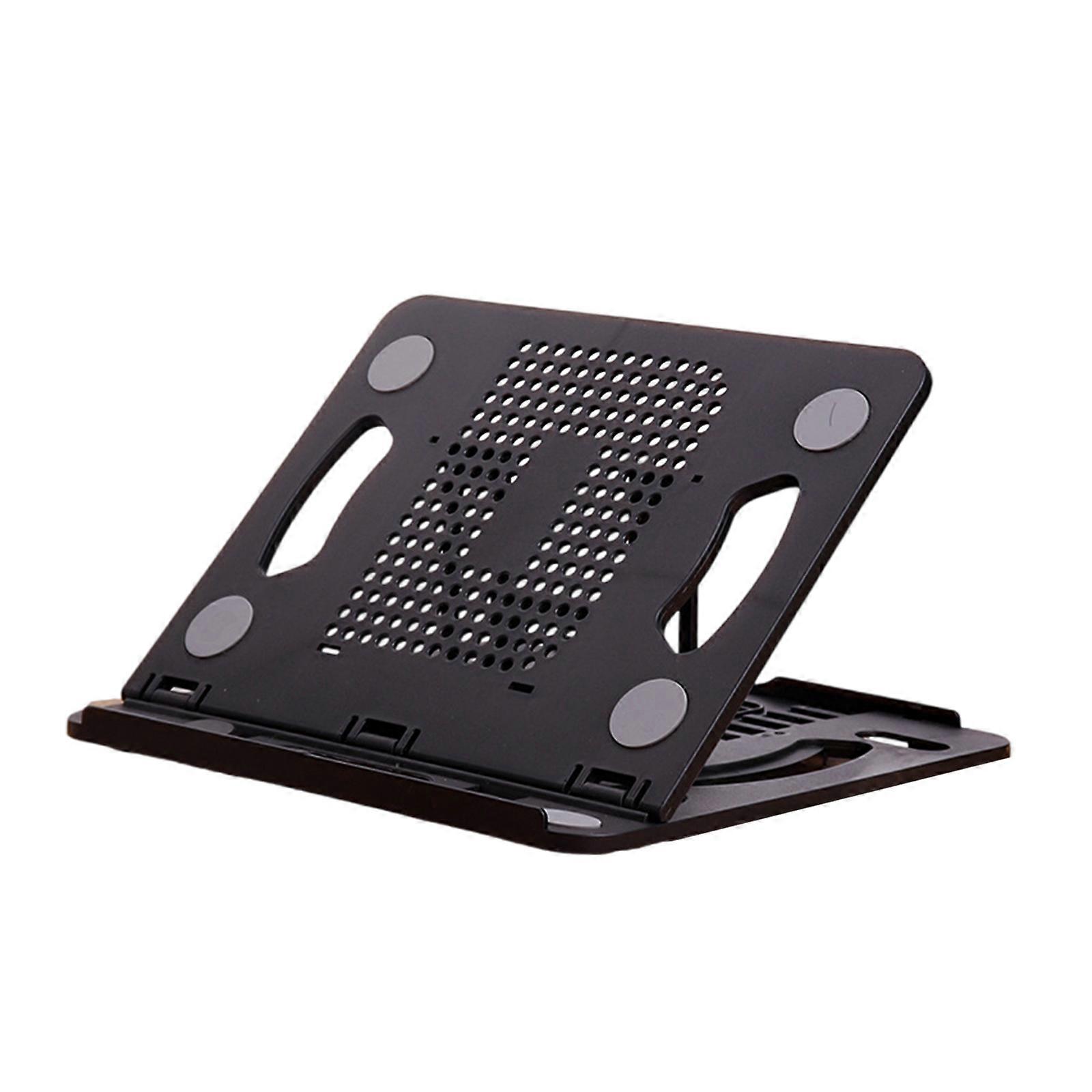 Portable Laptop Stand Foldable Support Base Notebook Stand Bracket for Laptop Computer Ergonomic Cooling Bracket Rack  Black