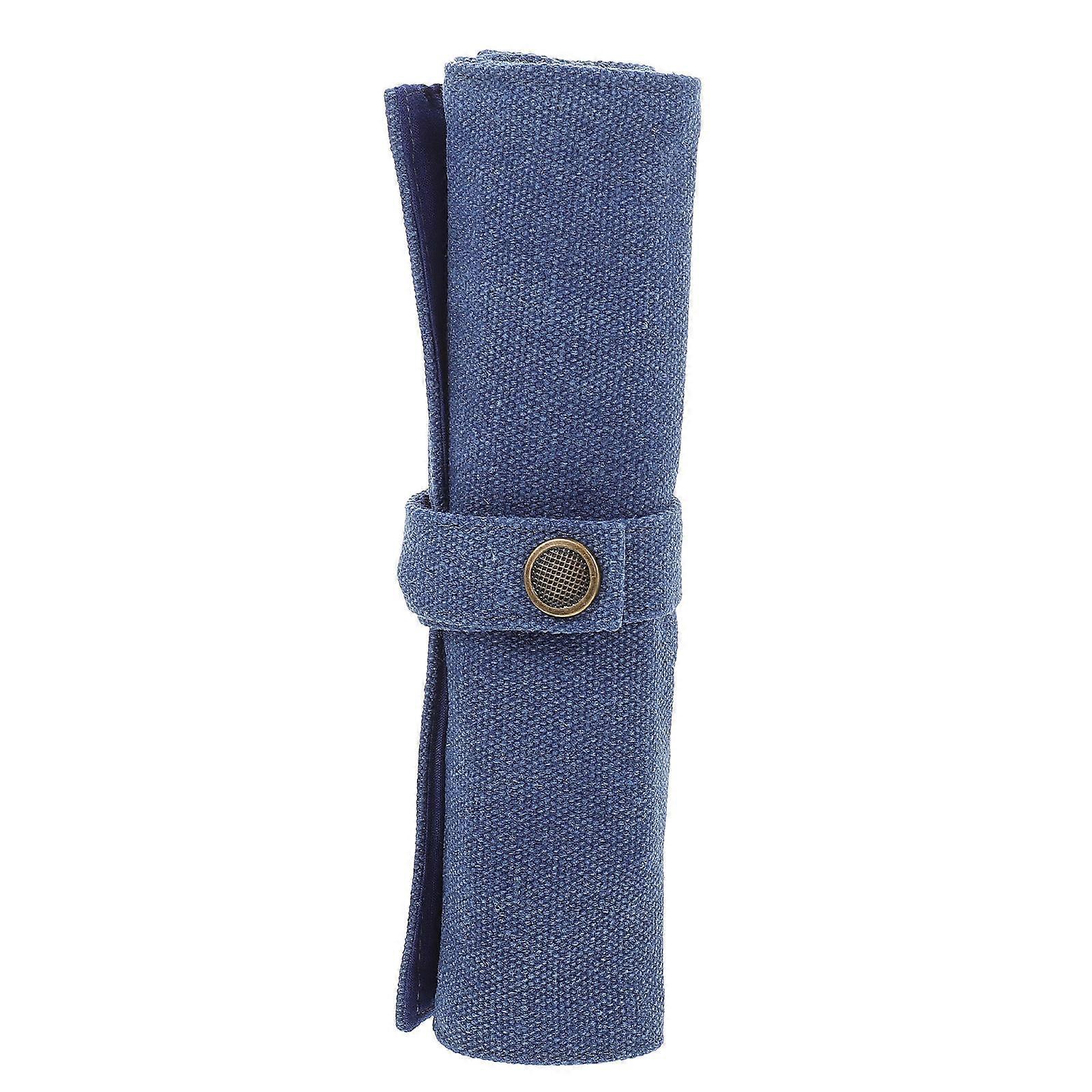 Crayon Roll Wrap Roll Up Sac à Crayons Simple Design Pour Peindre Papeterie 24X18.5cm 1Set