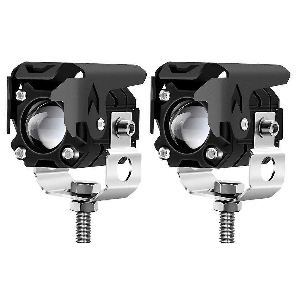 Motorcycle Working Light Auxiliary Spotlights 5.8X4.7cm High-power Lamp Beads 2Pack