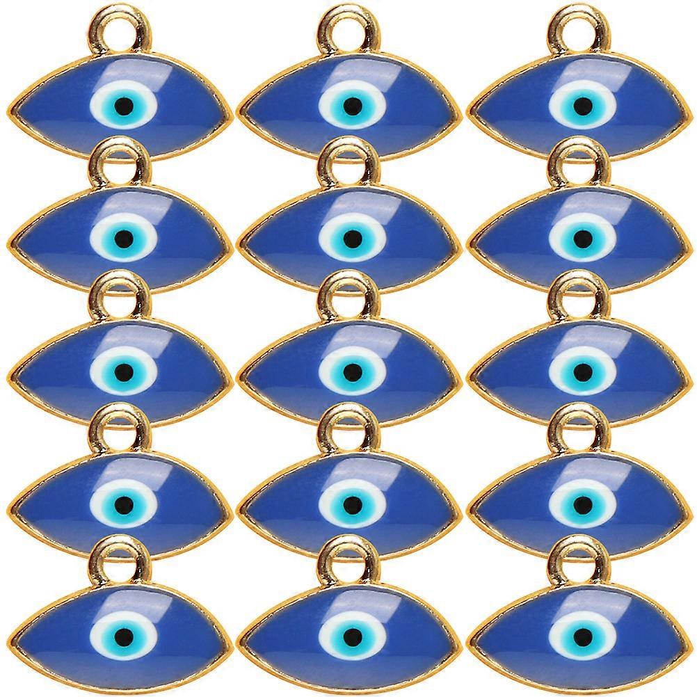 50pcs Eye Shape Alloy Charms for DIY Jewelry Making Stylish Pendants for Earrings & Necklaces, Creative & Multipurpose Design for Crafts &