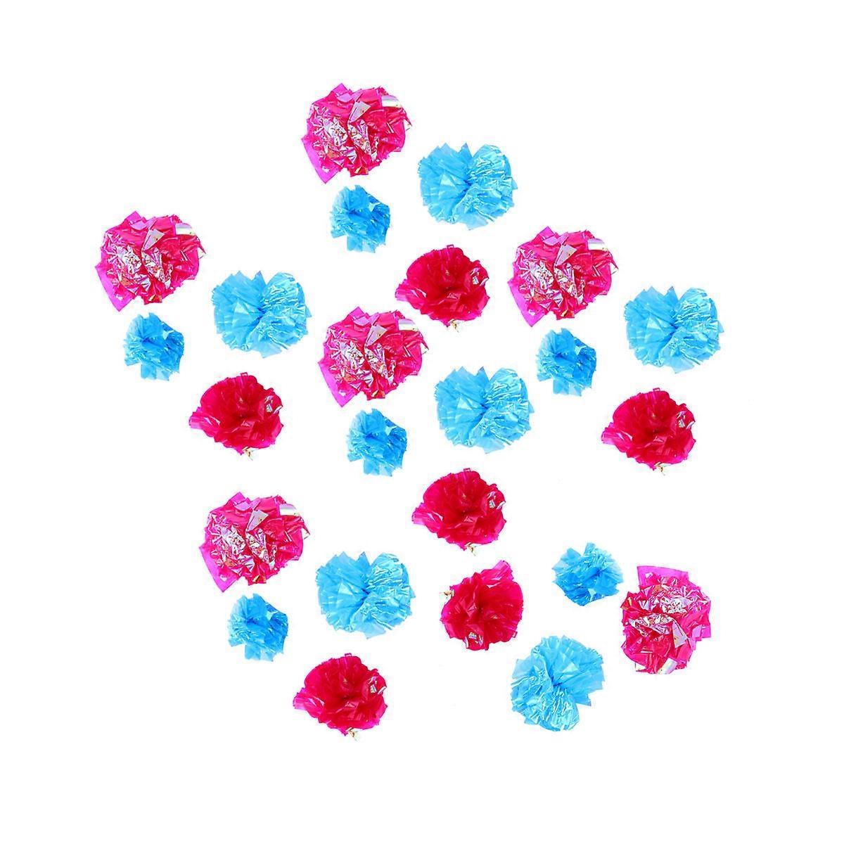 Cat Crinkle Paper Ball Entertainment Mental Physical Stimulation Round Shape Assorted Color 25Pcs