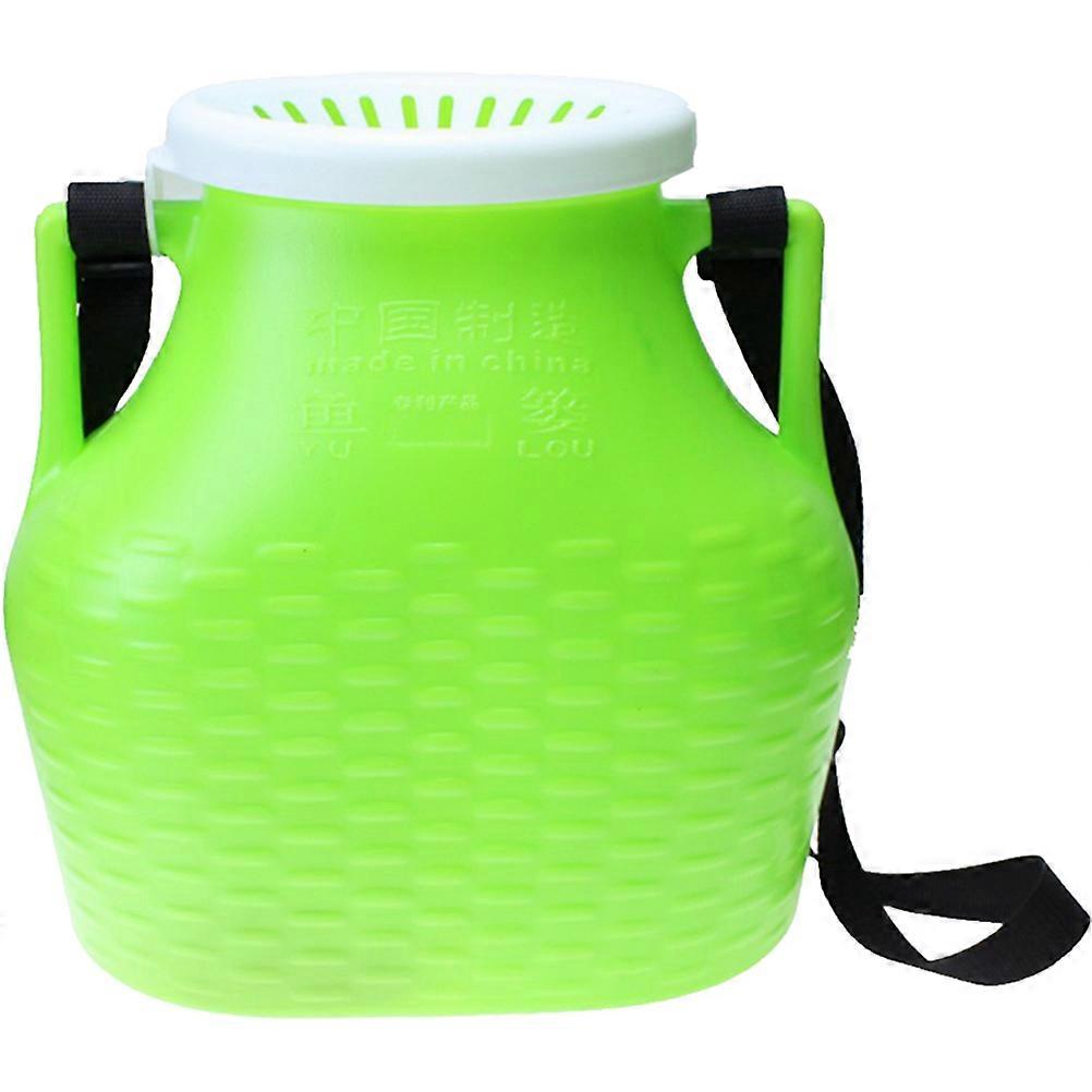 Professional Fish Container Multi-Function Container Fishing Accessory 32x31x12 Cm Green Bait Container 1Pcs