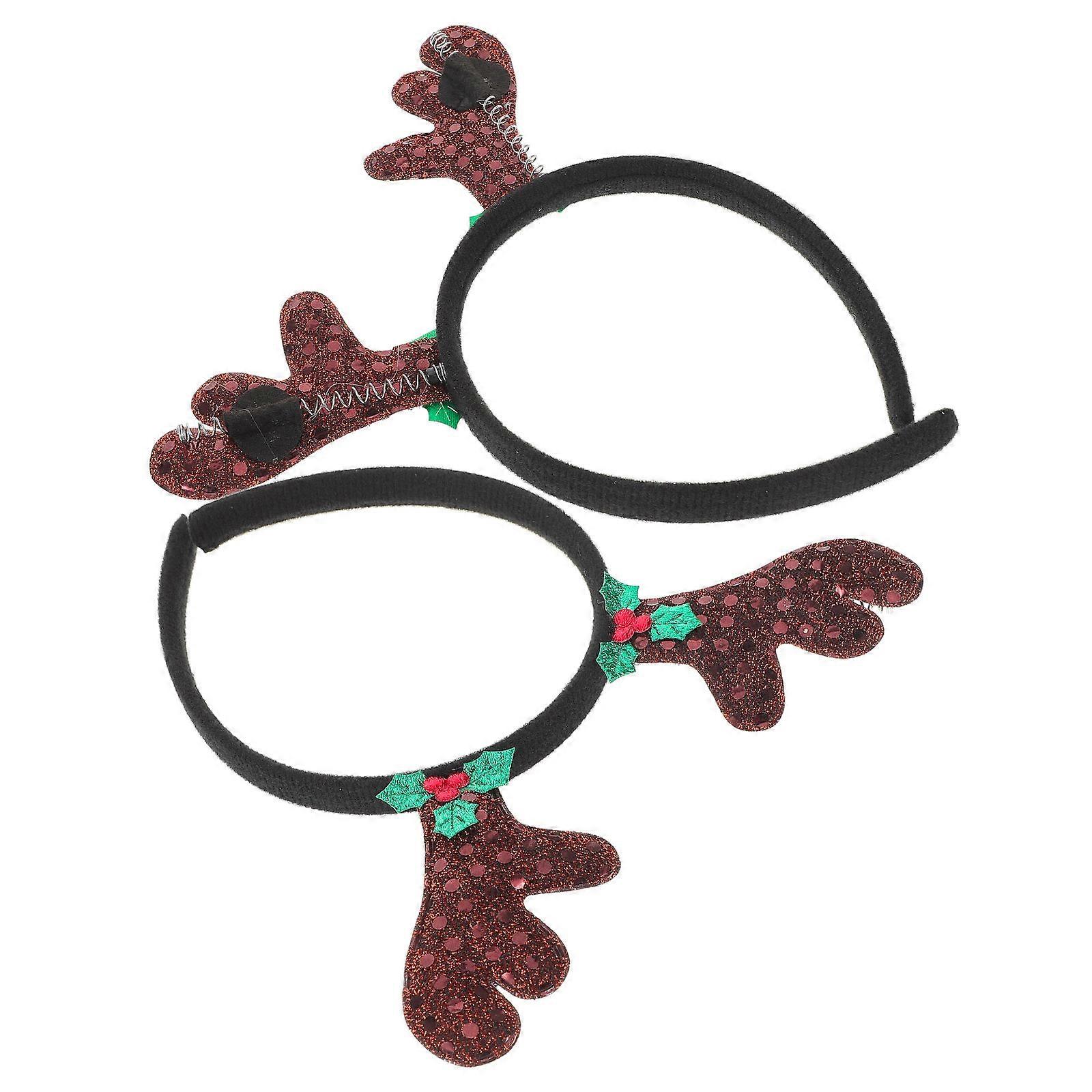 Here's a refined and engaging product description for your **2pcs Reindeer Antler Headbands**:
π **2pcs Reindeer Antler Headbands β Festive Fun