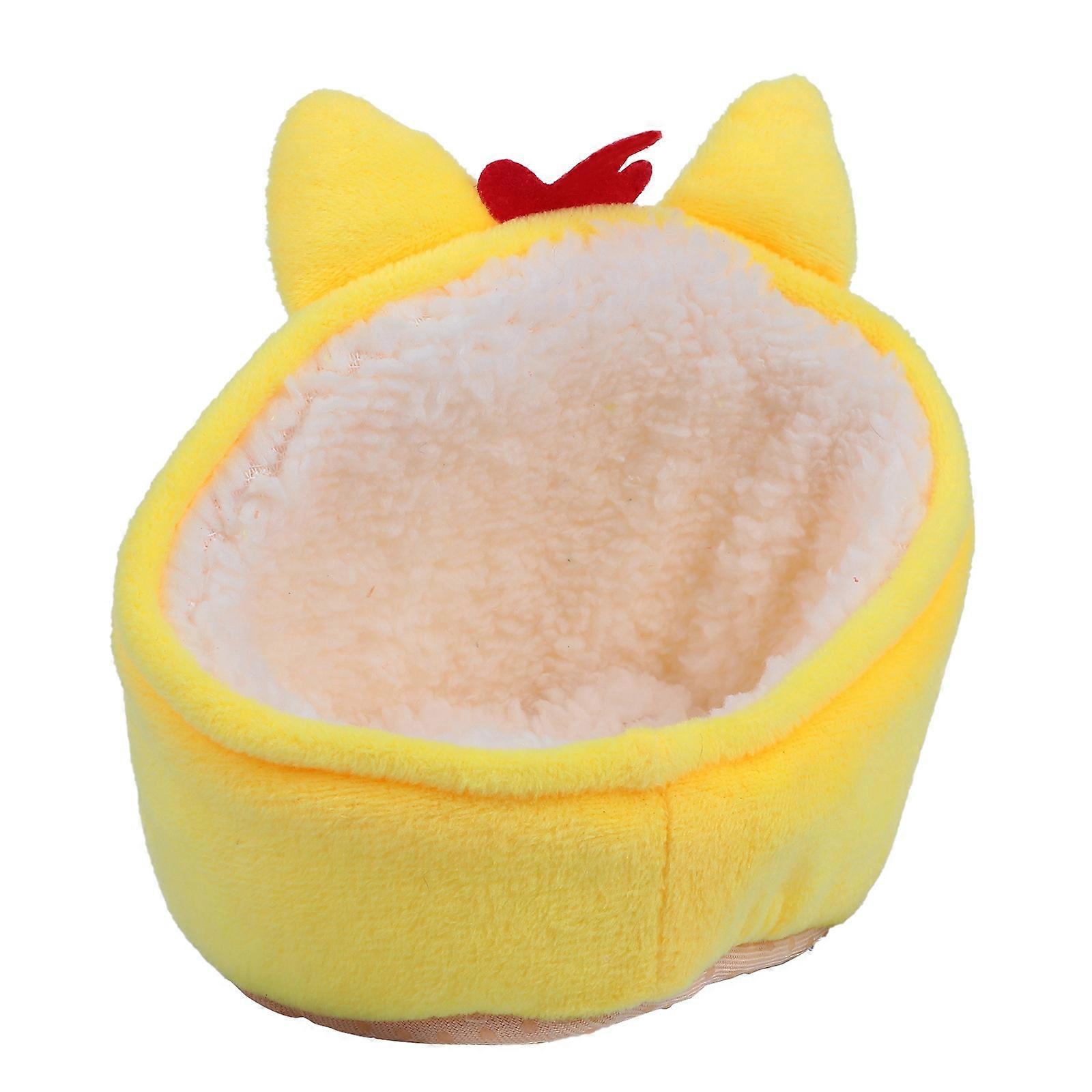 Small Animal Bed House Hamster Warming Nest Portable 10x10cm Easy to Carry 1Pcs