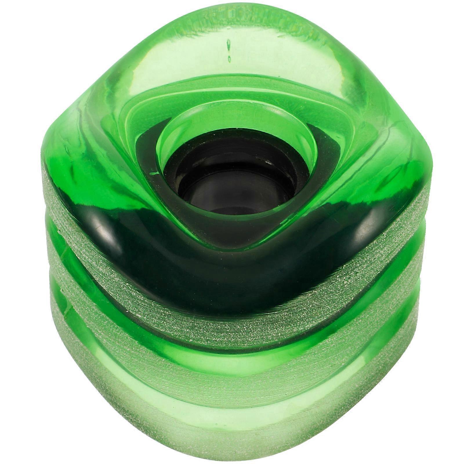 Alien Dance Board Wheels with High Elasticity for Skateboard Light Green 52.5mm