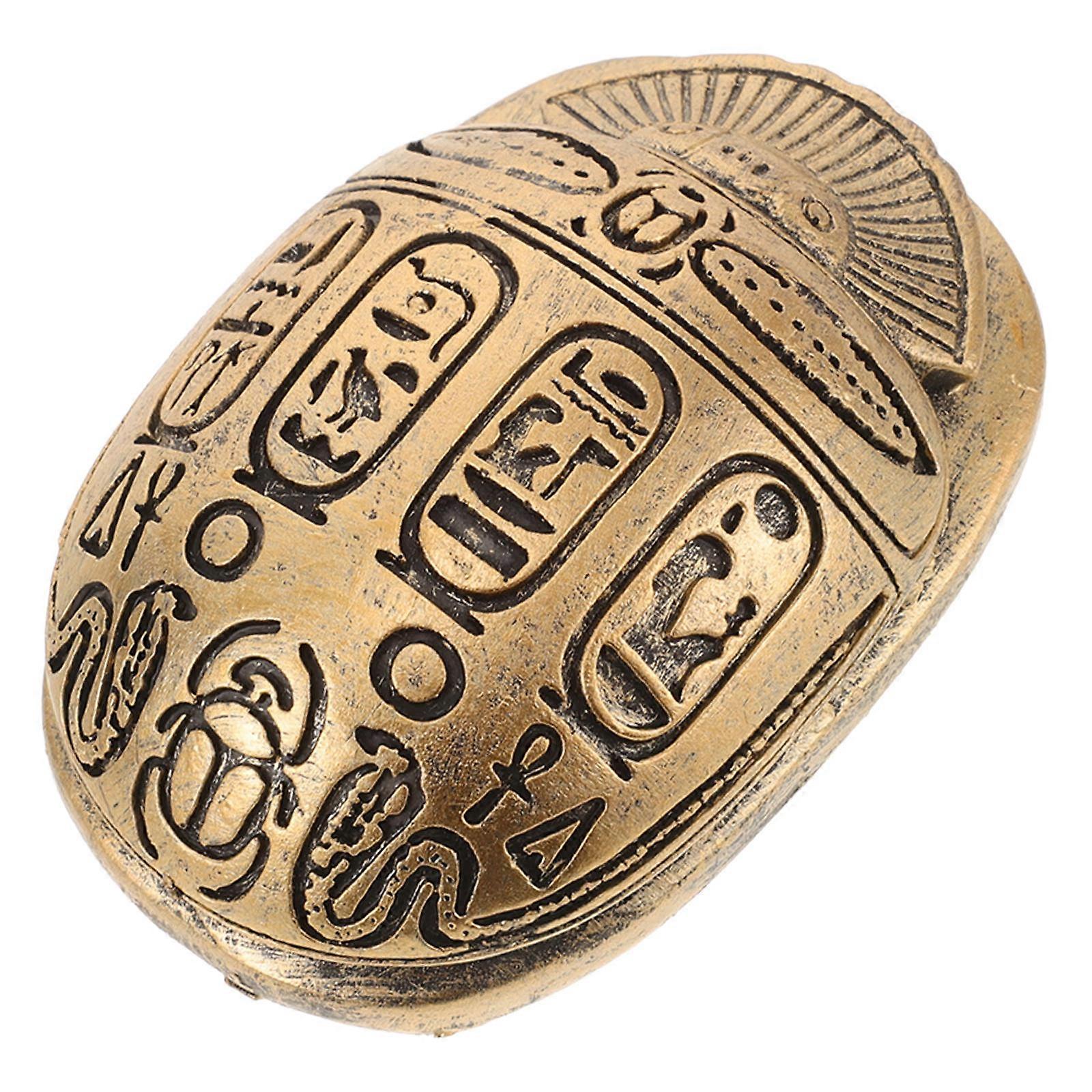 Here's a refined product description for your **Unique Egyptian Scarab Beetle Amulet Figurine**:
### **Unique Egyptian Scarab Beetle Amulet