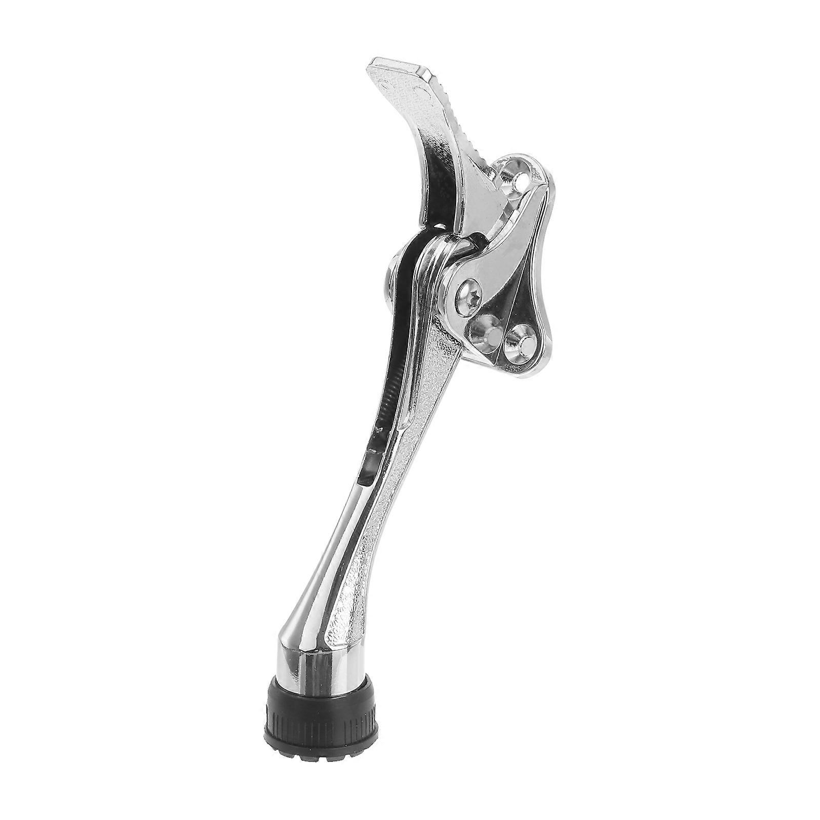 Heavy Duty Doorstop Kickdown Operation With Adjustable Spring Prevent Wall Damage 1Set