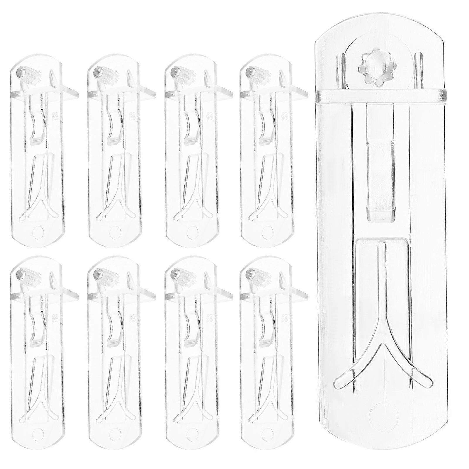 Cabinet Shelf Support Pegs Transparent Round Head for 20Pcs