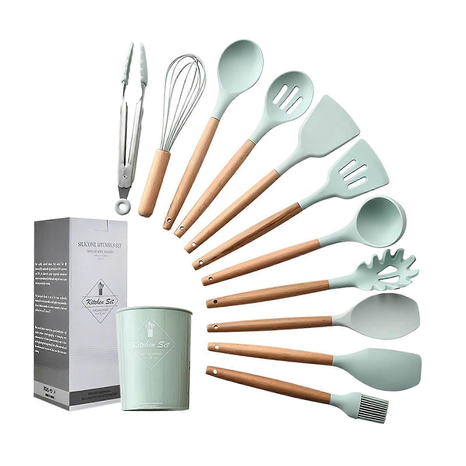 Kitchen Utensils Set 11Pcs, Silicone Non-stick