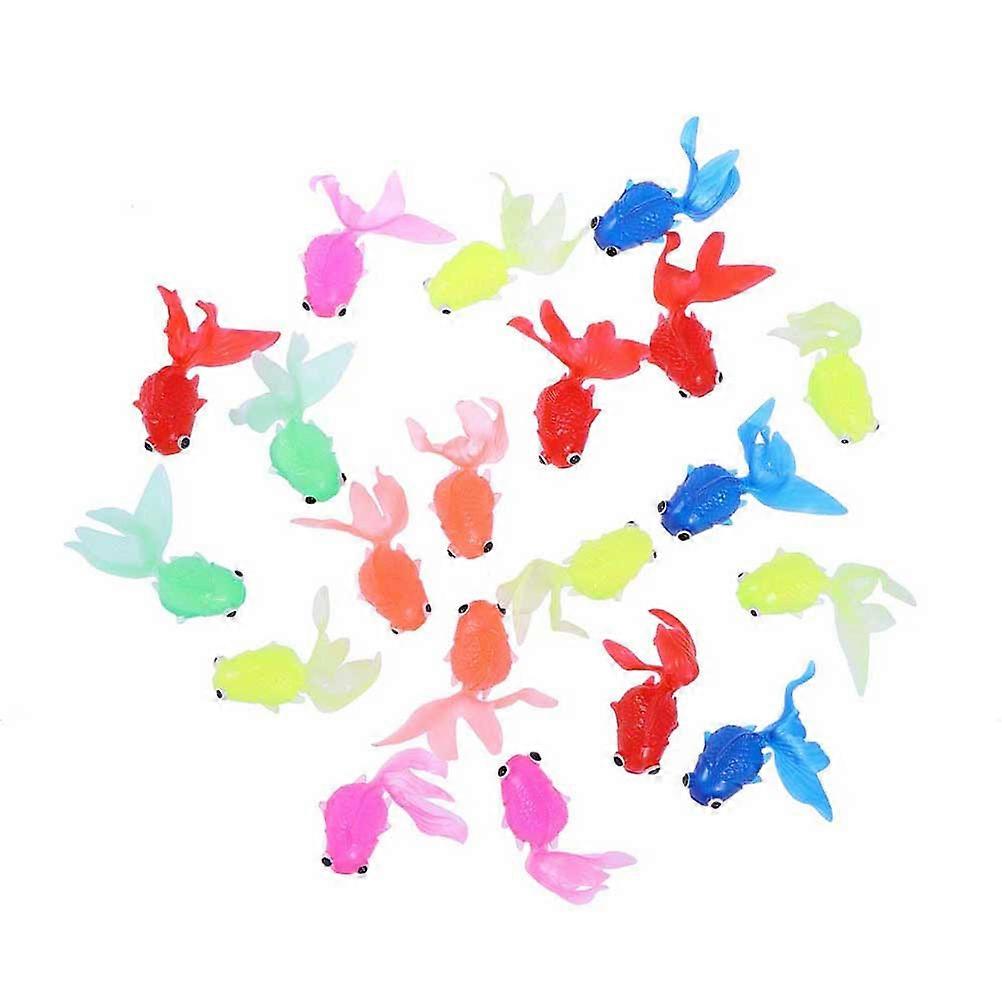 Artificial Goldfish Models Lifelike Goldfish Toy Tpr Material Imagination Development for Children 10Pcs