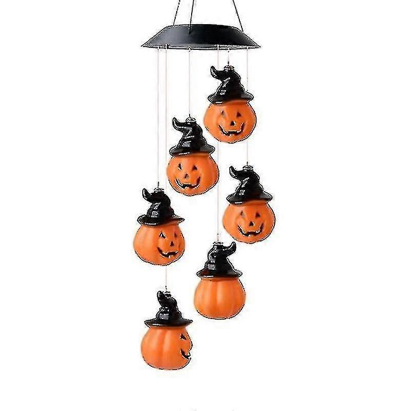 Halloween Pumpkin Wind Chimes Led Lights