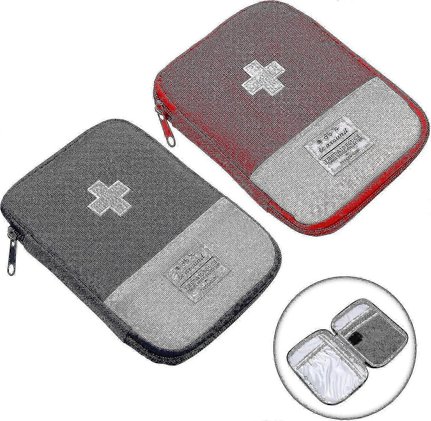 Bag First Aid Set 2 Pieces First Aid Kit Empty First Aid Bag Mini First Aid