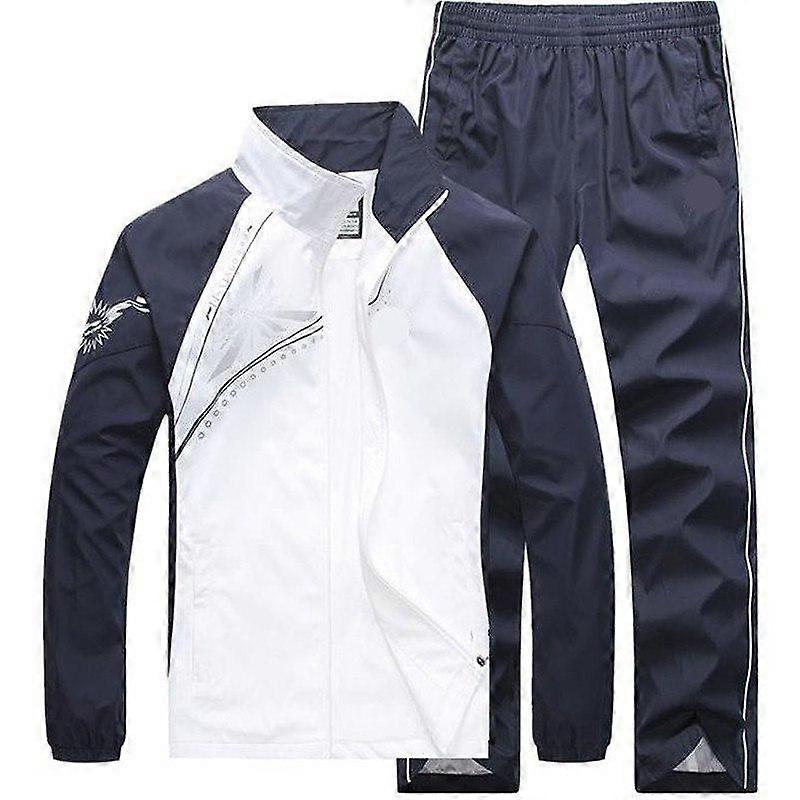 Men Sets Sportswear Tracksuits Sweatshirt Sets 2pcs Jacket +Pants Male Spring Autumn Suits Plus Size