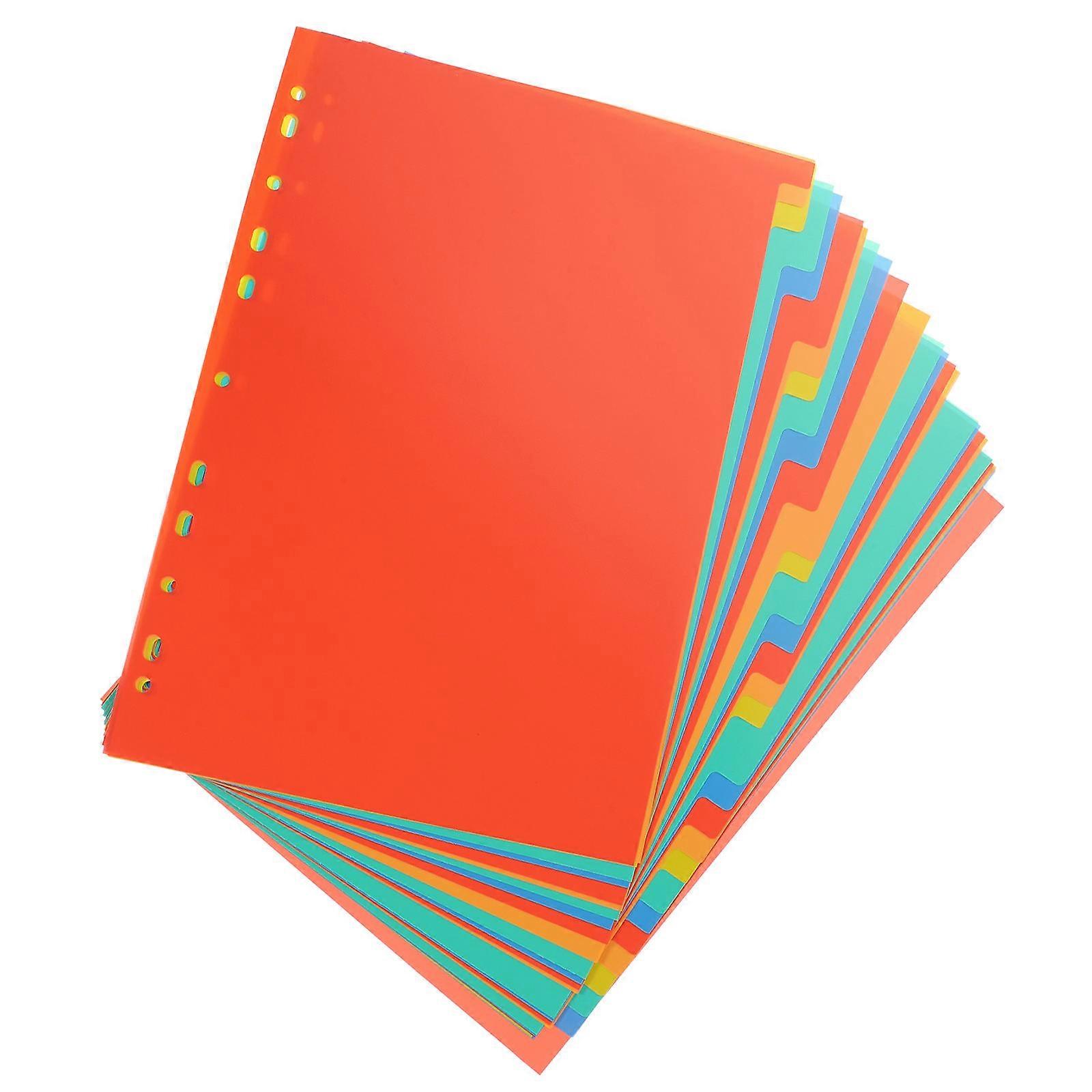 Paper Divider A4 Size for School Office File Organization 31Set