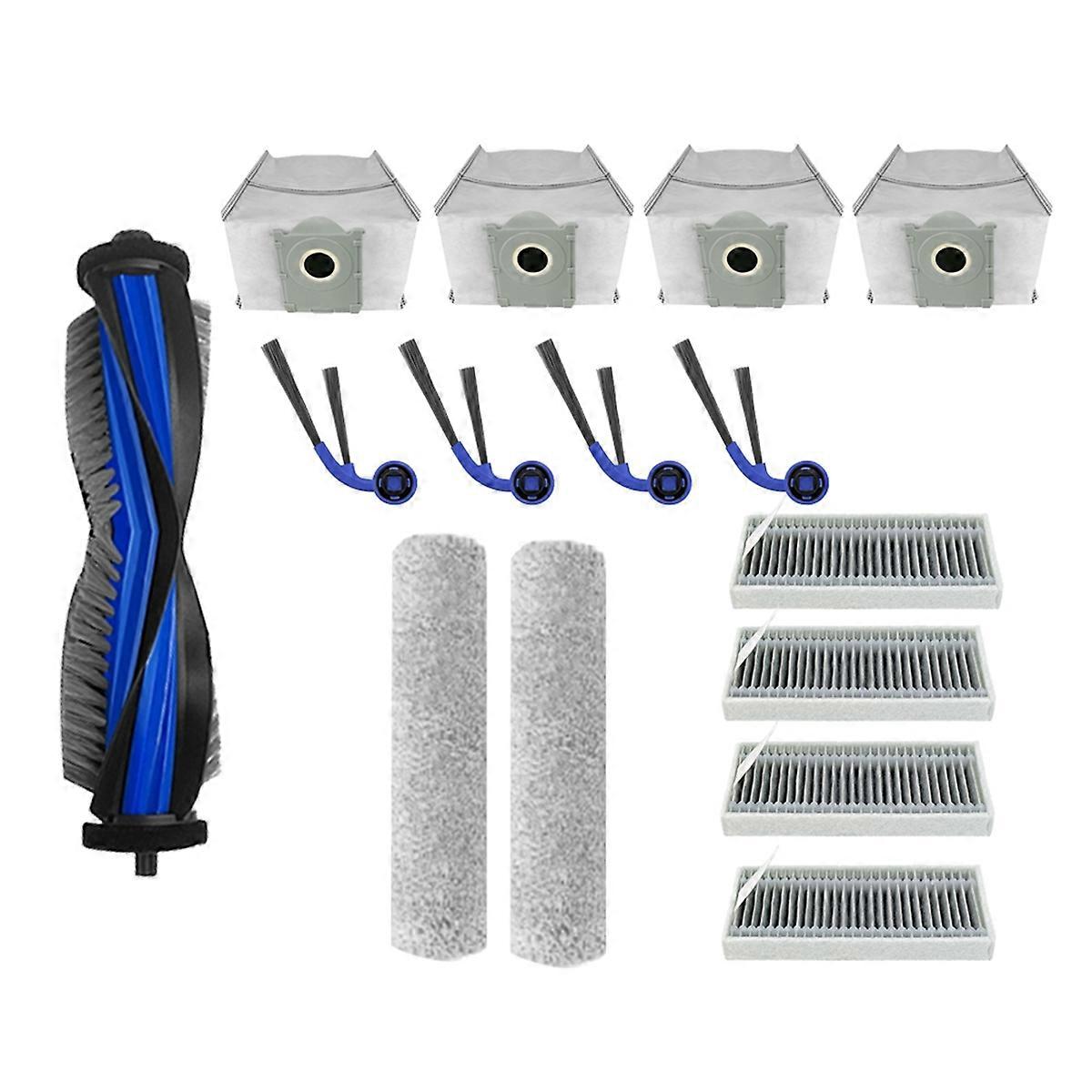 15 Pcs for Sweeper Roller Side Brush Filter Mop Pad Dust Bag