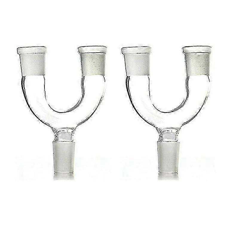 2 جهاز كمبيوتر شخصى 14 مم محول زجاجي يو ستايل للأواني الزجاجية العلمية الأوروبية