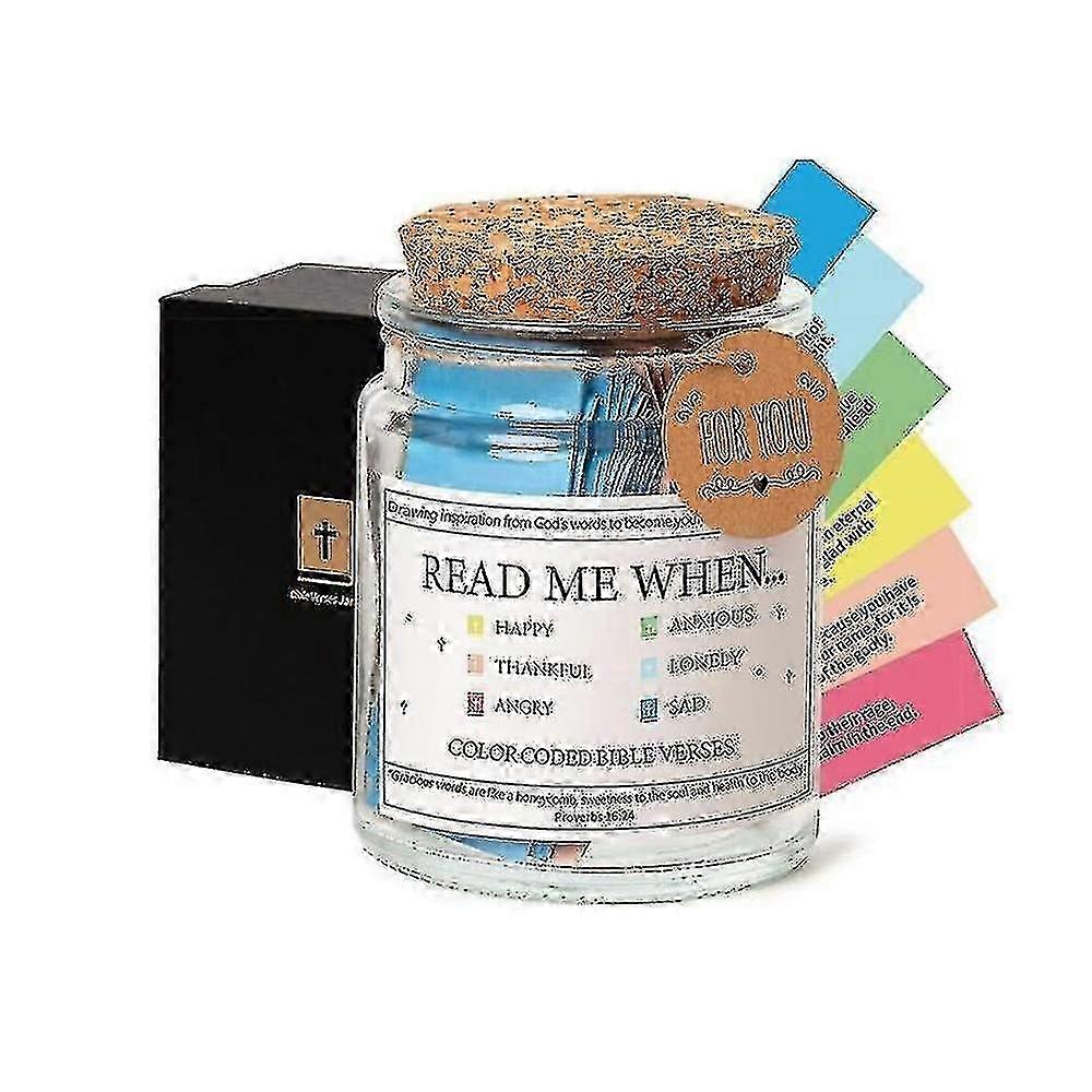 Emotional Scripture Jar Featuring Verses for Devotion, Perfect Gift with Inspirational Messages for Faith and Reflection