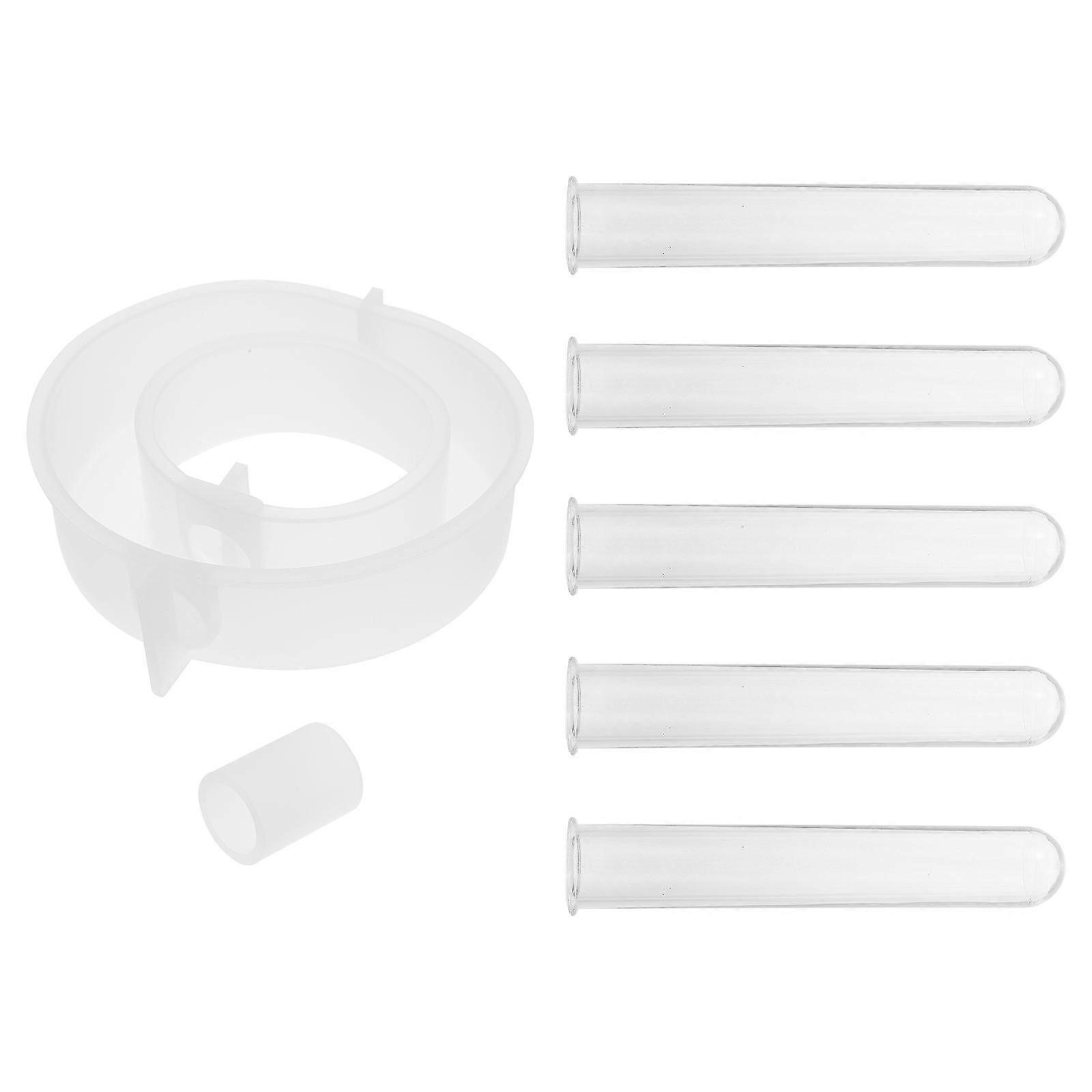 Vase Resin Mould Vase Making Mold Parent-Child Activities Assorted Color 3.95X13.7X13.8CM 7Pcs
