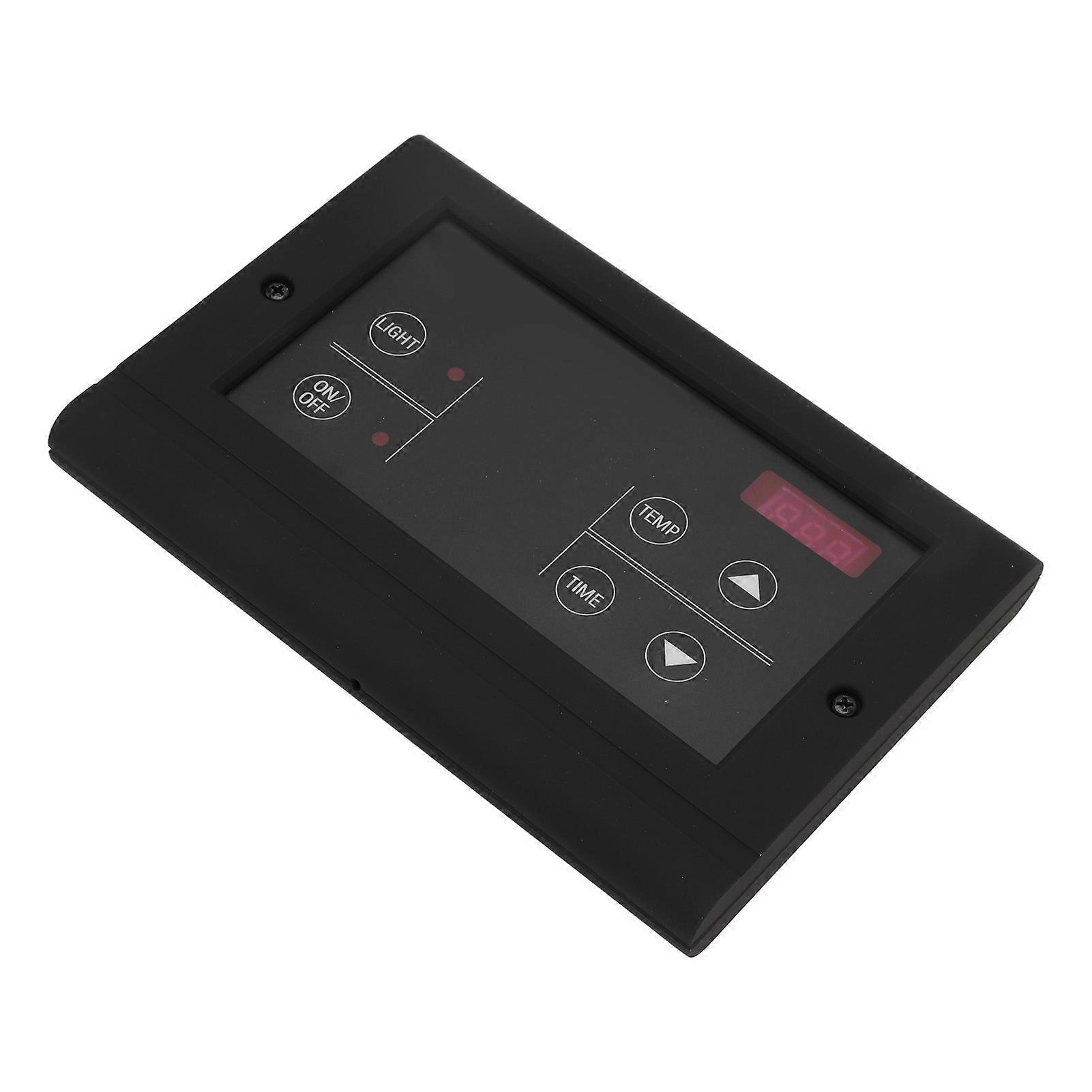 Sauna Room Temperature Controller Wall Mount Wet Steam Generator Controller for Household Black