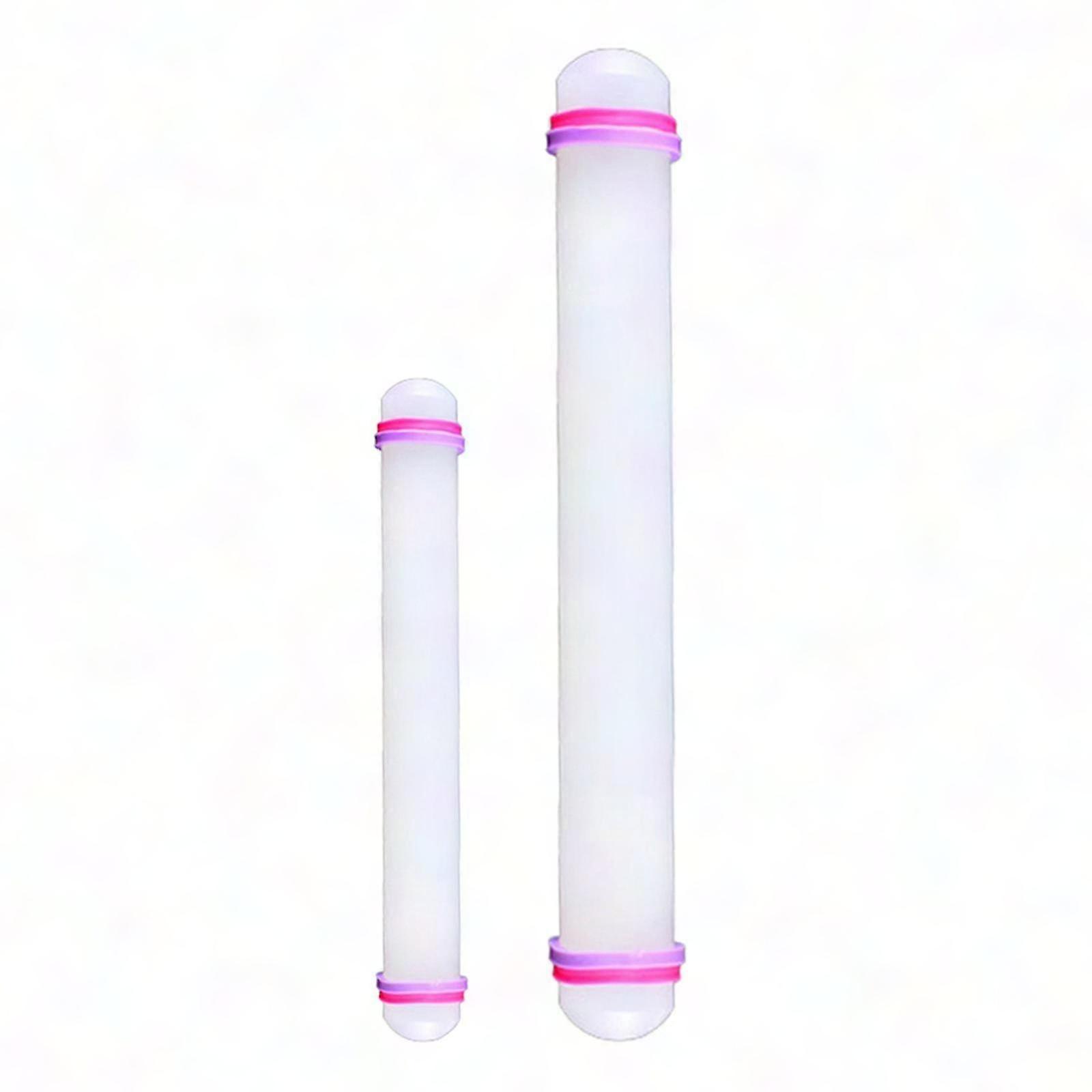 2pcs Rolling Pin Decoration Fondant Decorating Plastic