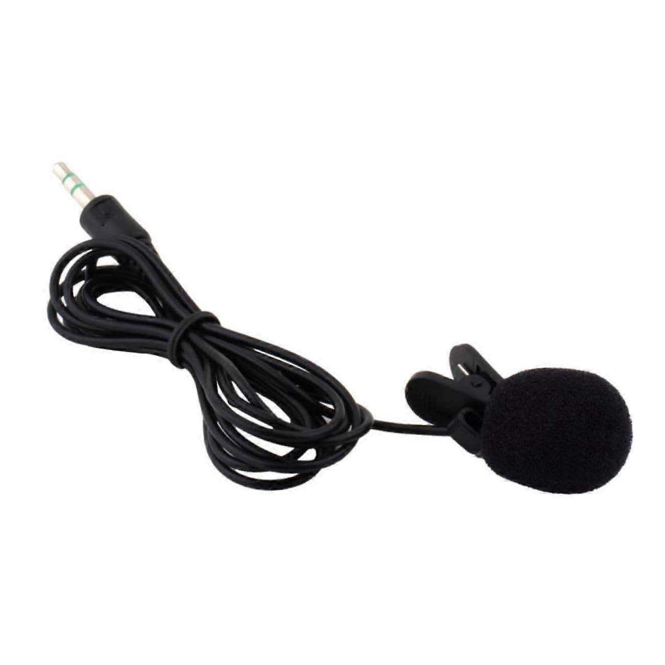 30Hz Mini Lavalier Microphone with Clip for Lectures and Conferences, Dynamic Sound, Portable, Compatible with PC and Laptop