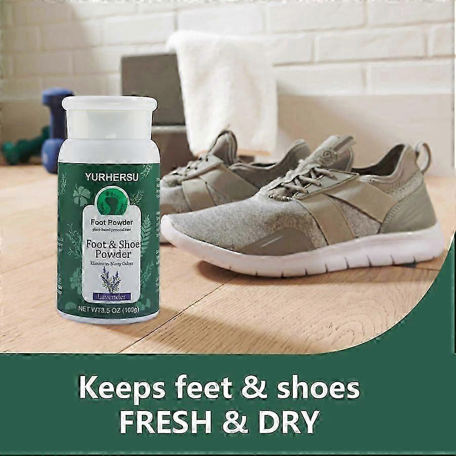All-Natural Foot and Shoe Powder - Odour Eliminator for Up to 6 Months