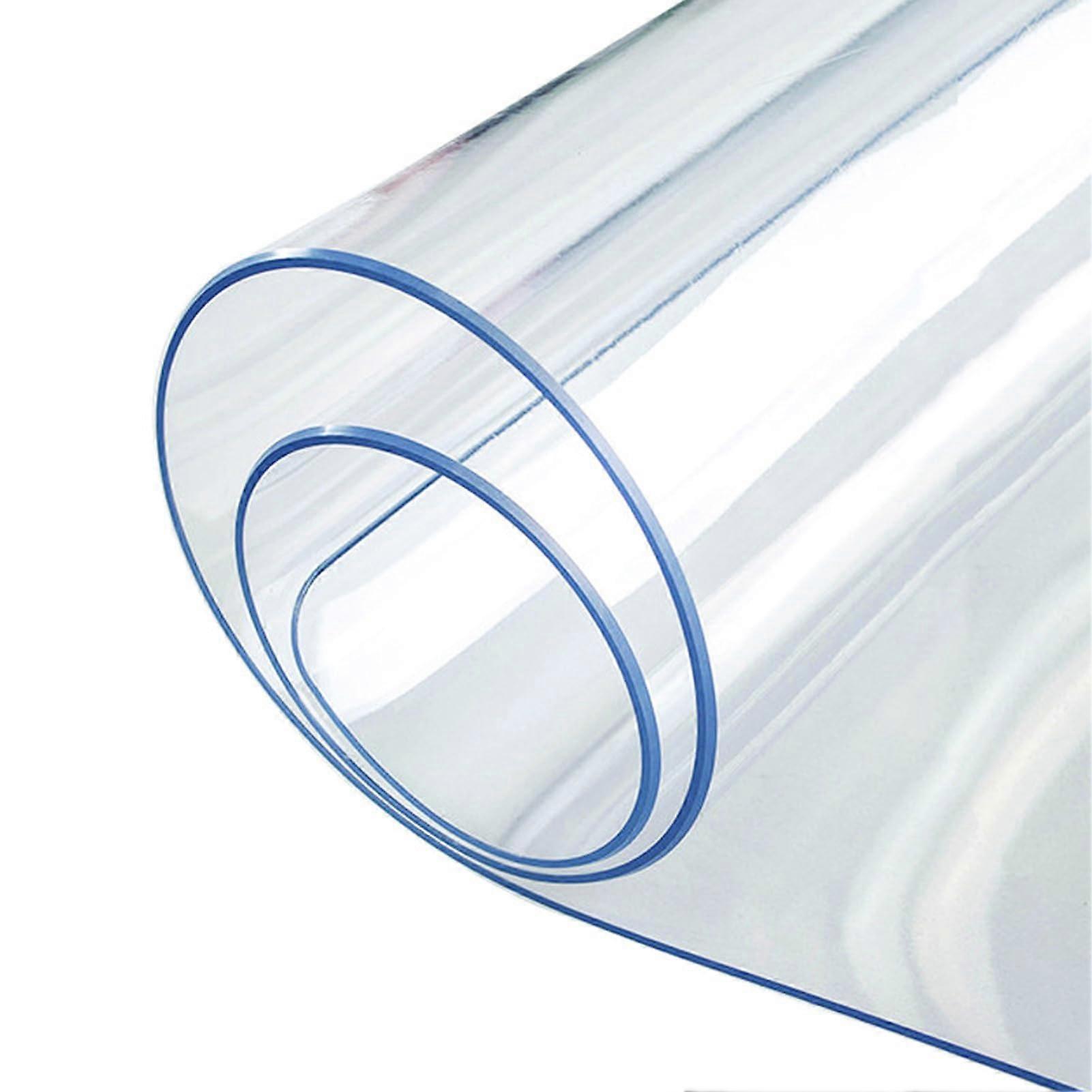 Transparent plastic tablecloth, 140x220cm, waterproof, transparency, easy to clean