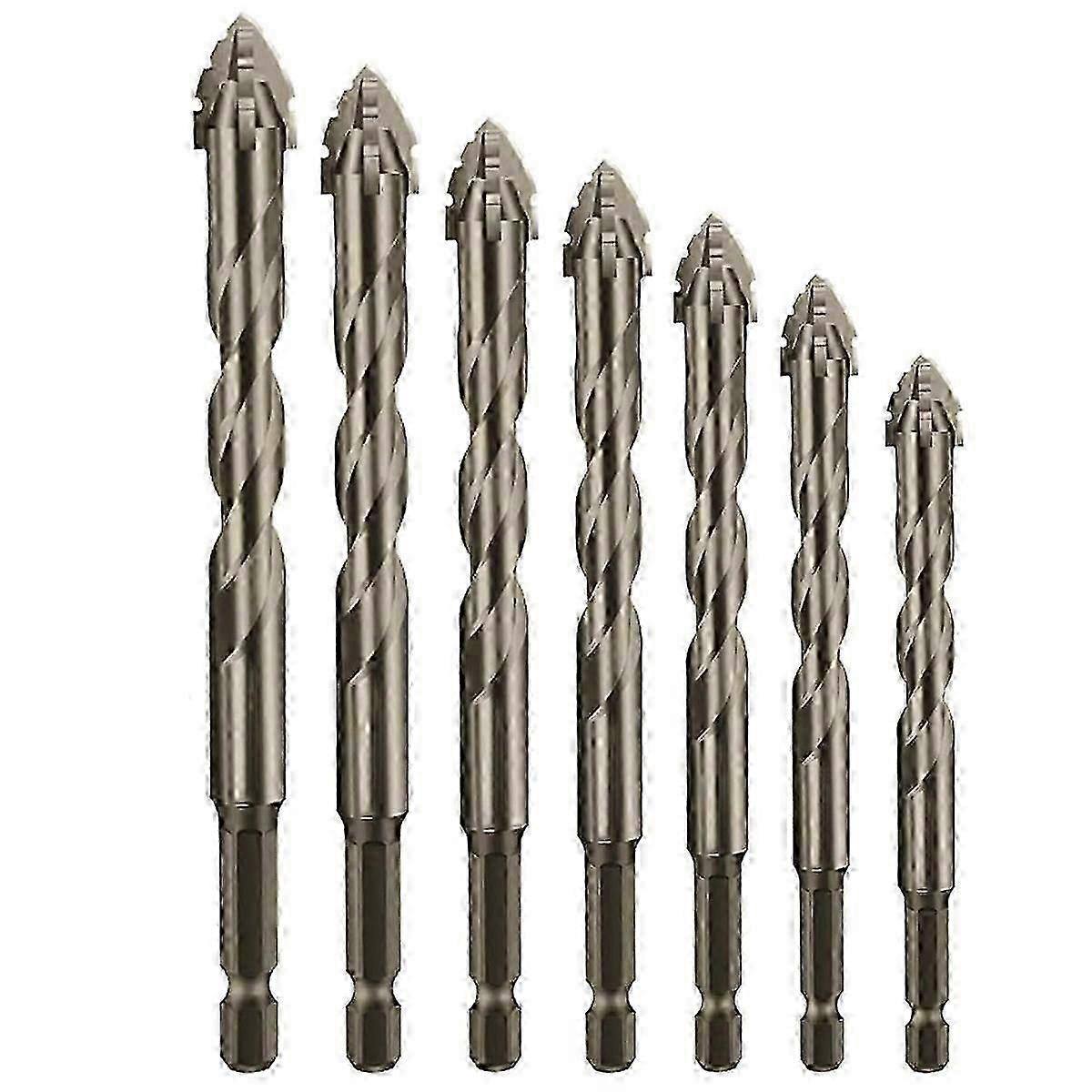 Four-Flute Sawtooth Eccentric Drill Bit