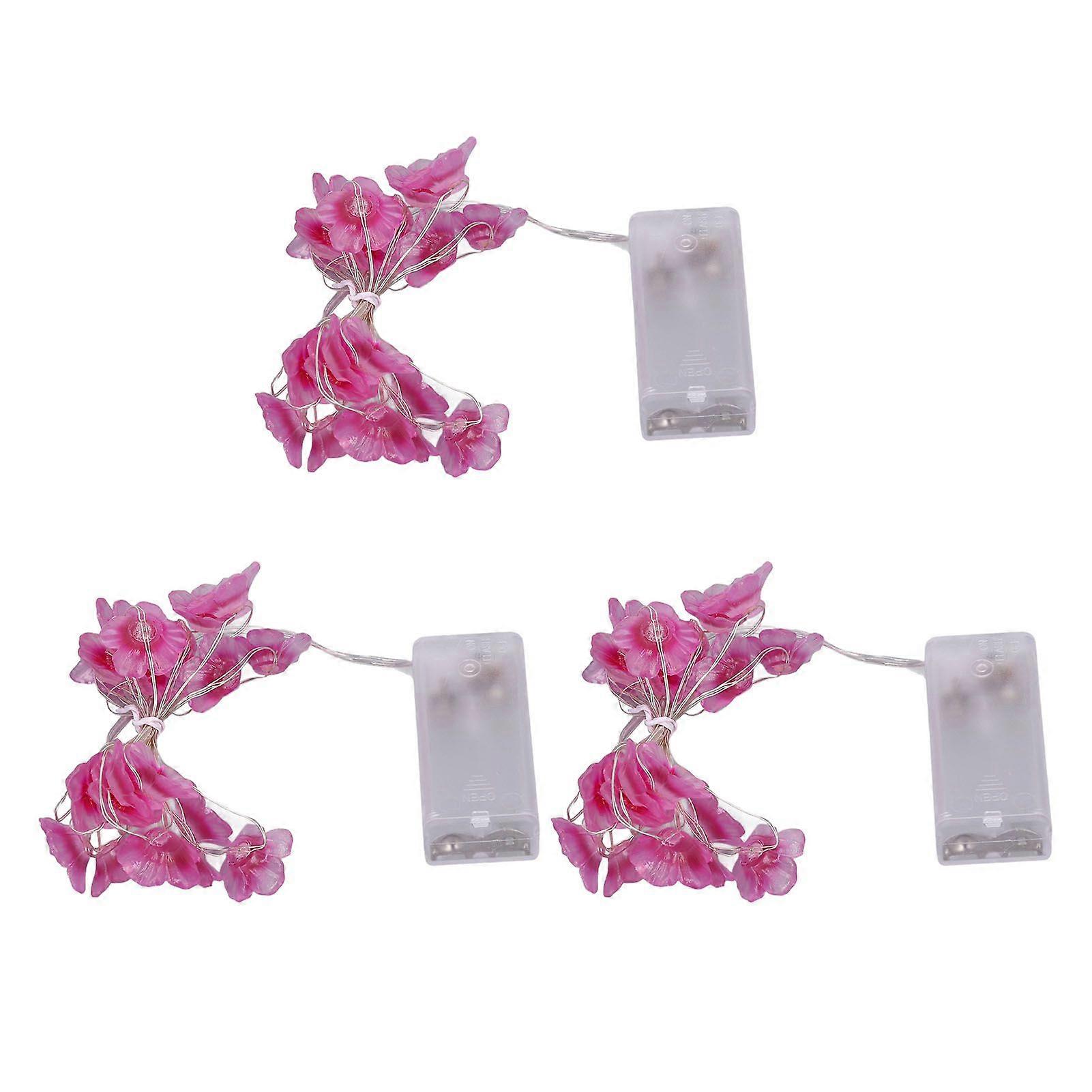2025 Latest Model  3Pcs Sakura String Good Decorative Low Voltage Battery