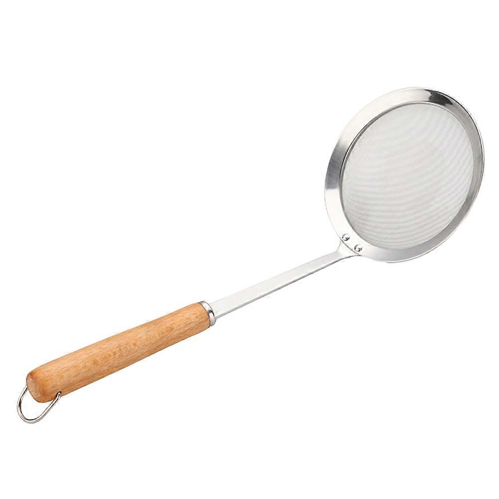 Stainless Steel Colander with Handle Mesh Sieve for Straining Pasta, Vegetables, Flour, and More Easy to Clean Cooking and Baking Essential