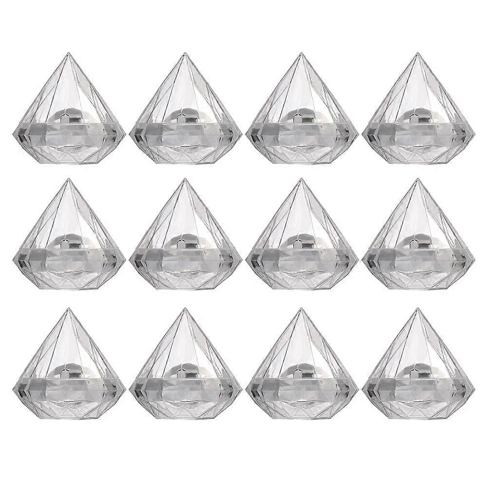 Masteelf 12pcs Storage Organizer Box Diamond Shape Storage Cabinet Box