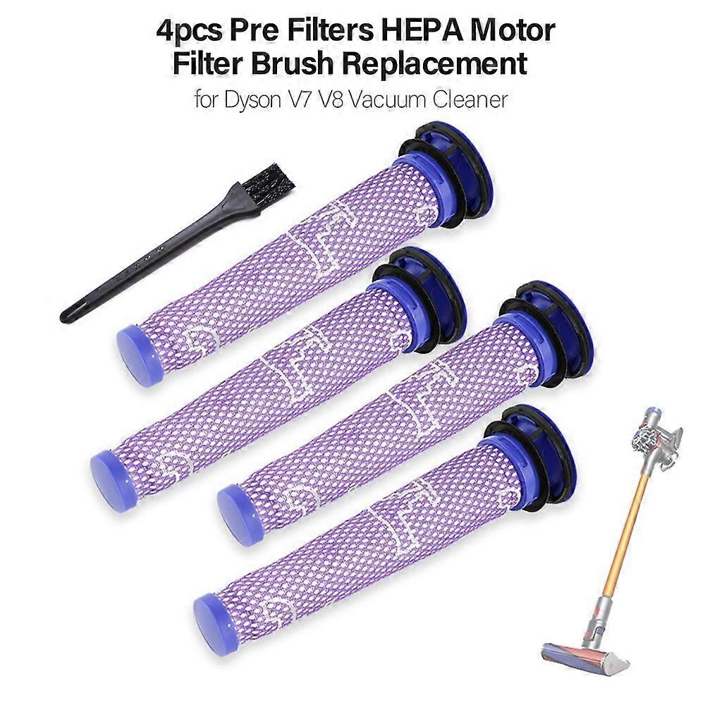 Pre Filters HEPA Motor Filter Replacement for Dyson V7 V8 Vacuum Cleaner