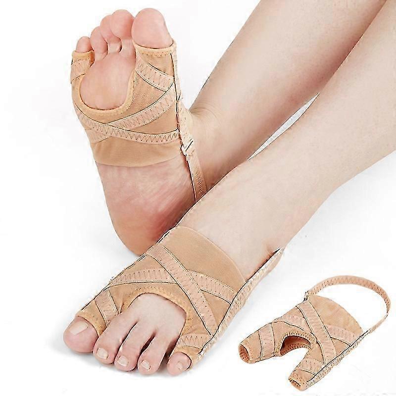 1 Pair Mesh Fabric Bunion Corrector for Big Toe Hallux Valgus Separator Little Toe Orthopedic Suppor,Size L