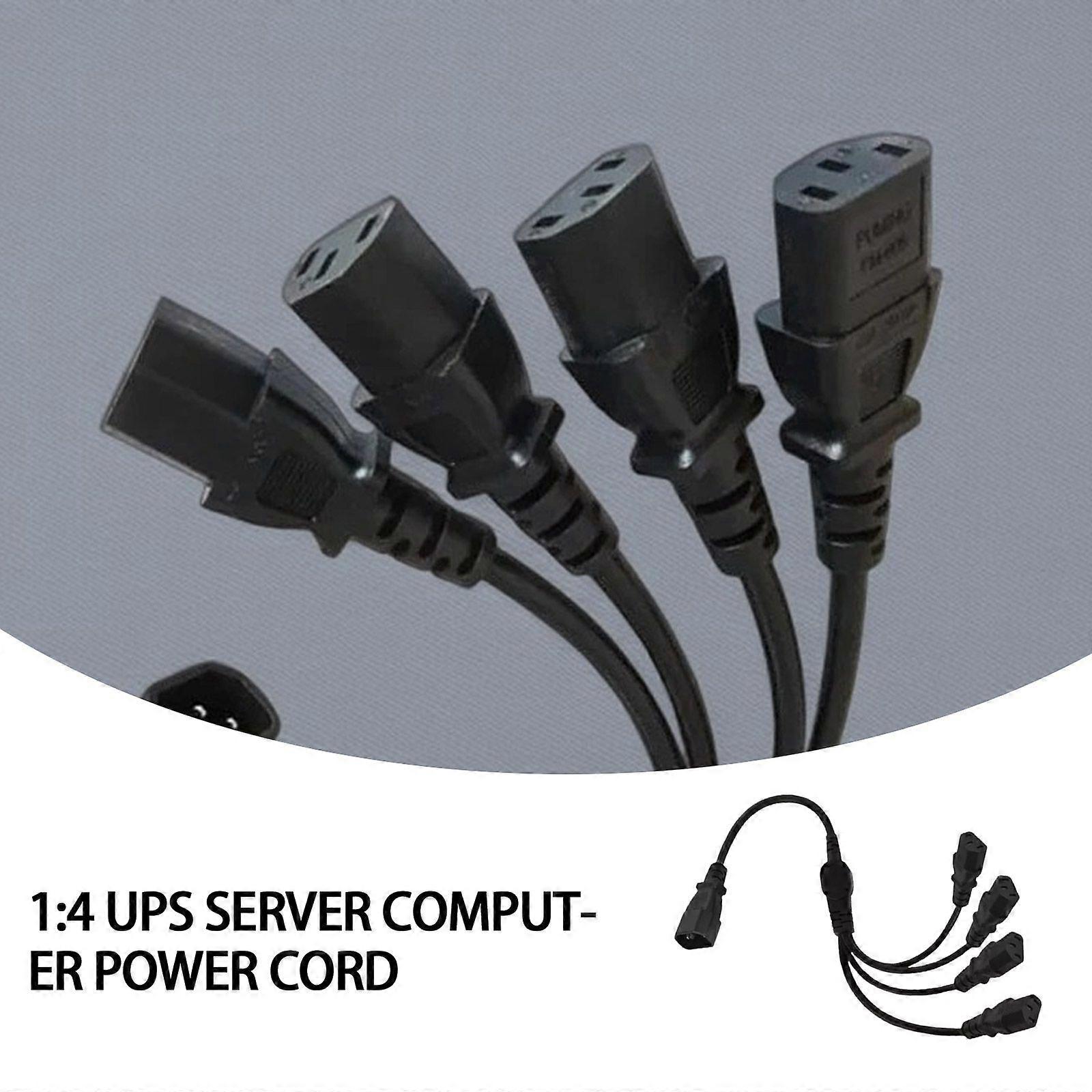 IEC320 C14 na 4 x C13 prodlužovací kabel napájecího splitteru 10A 250V