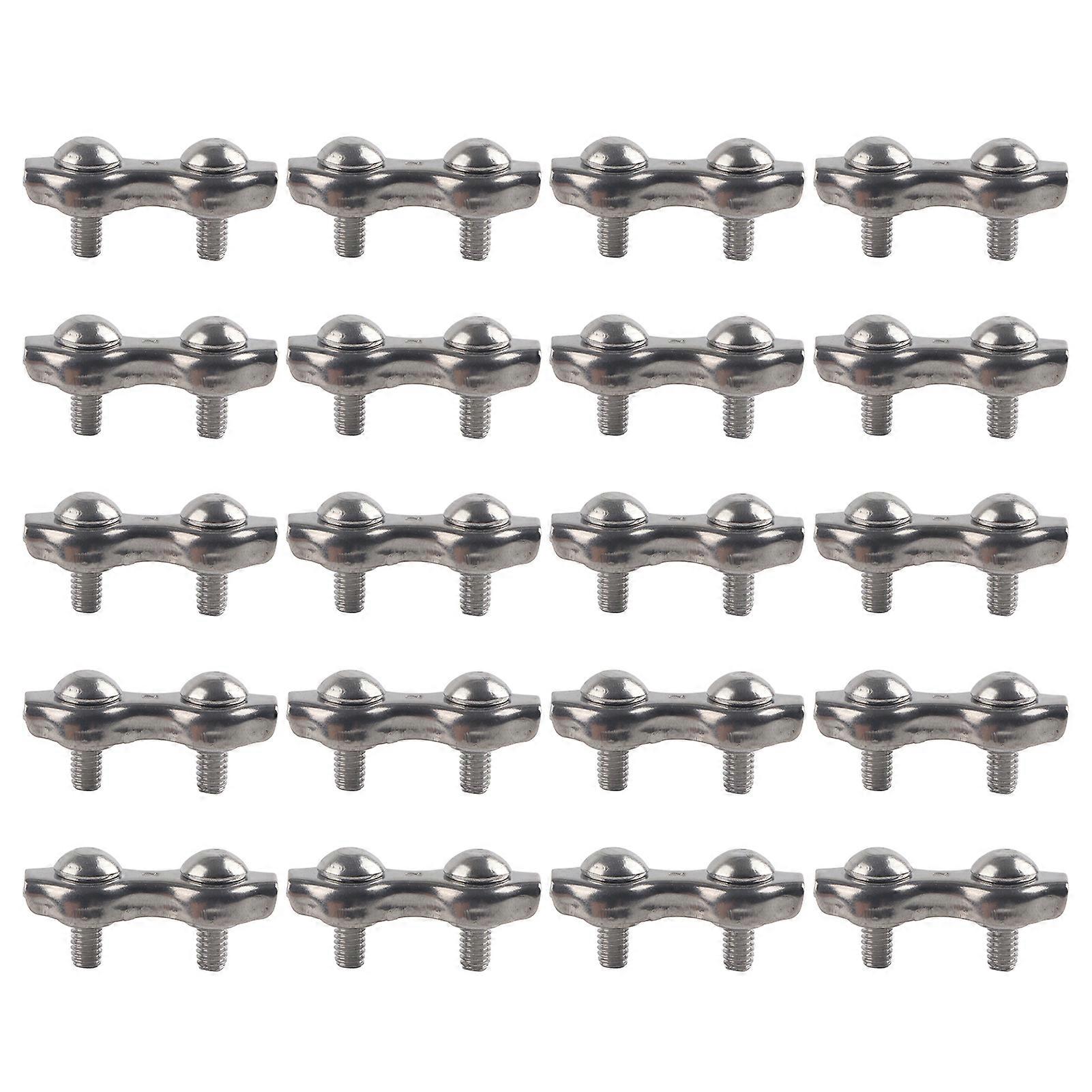 Wire Rope Clips Stainless Steel Cable Clamps Simple Grip Caliper Duplex Locking Device