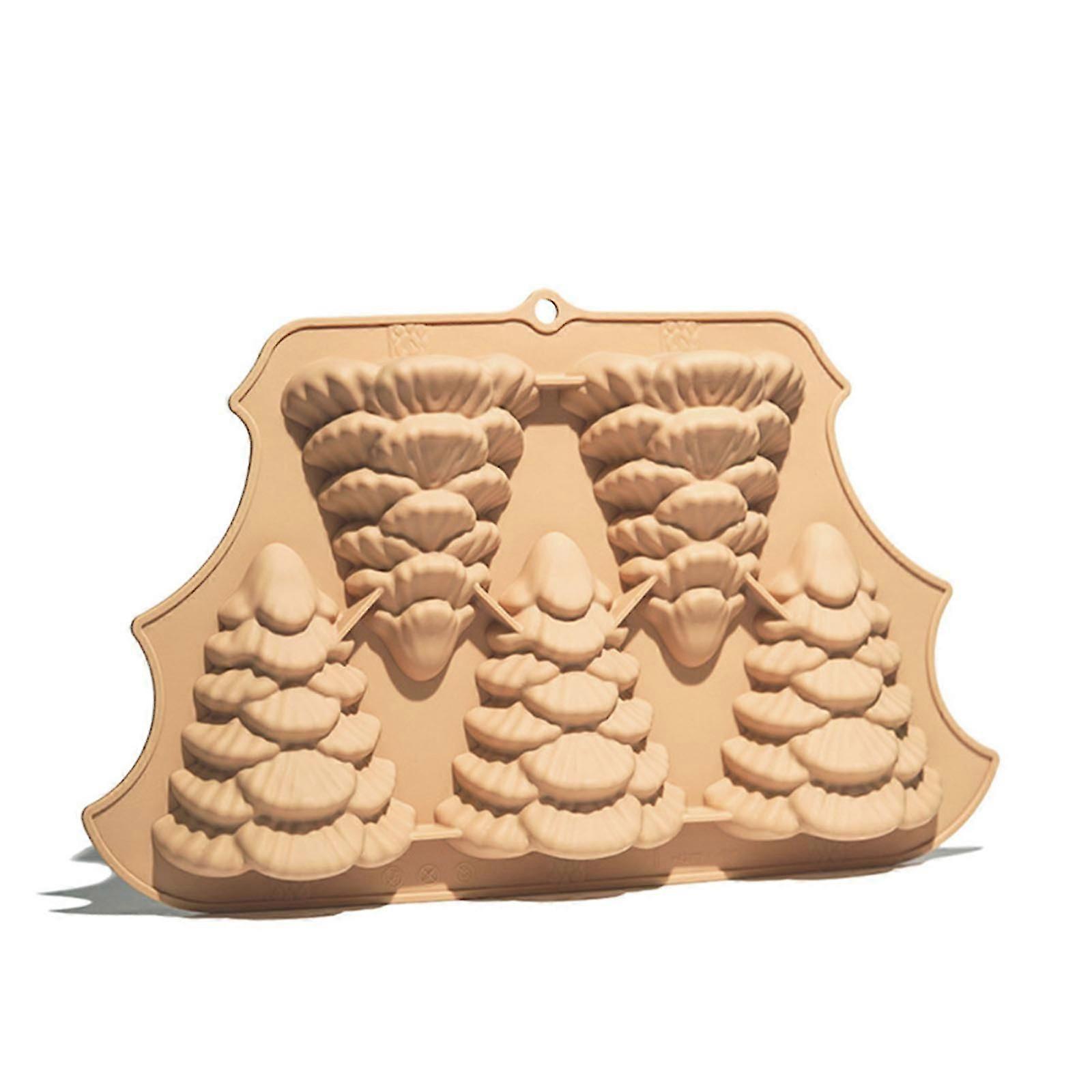 Stackable Christmas Tree Silicone Mold Baking Utensils 3D Cake Pastry Baking Mold DIY Cook