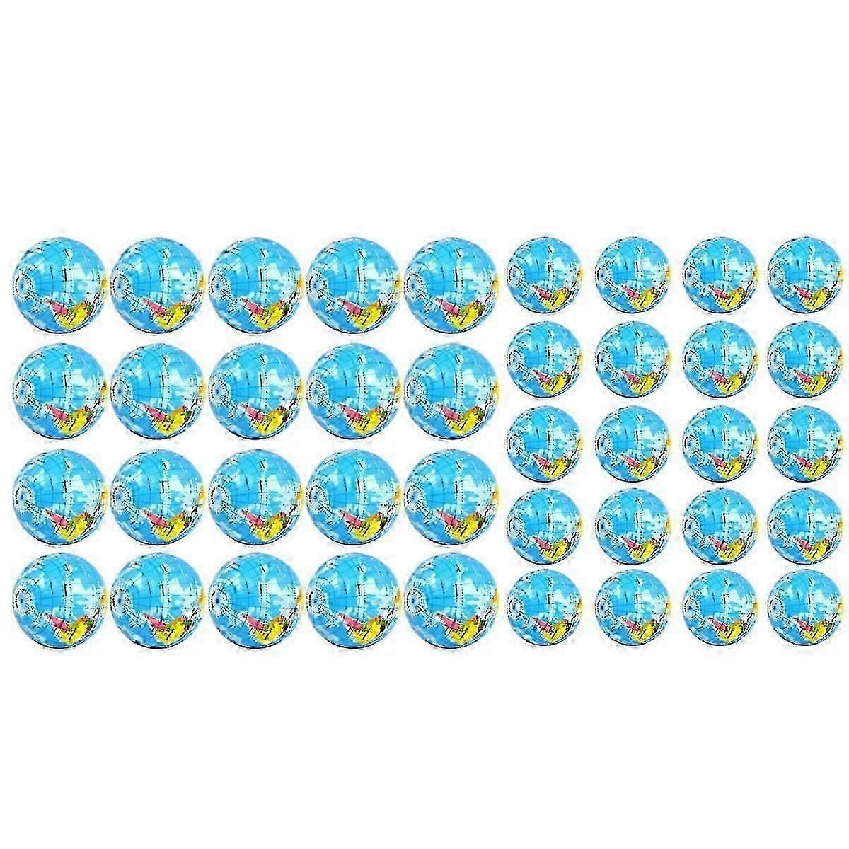 40個のグローブストレスボールワールドアースストレスボール、3インチ2.5インチミニフォームストレスボール大人用JS