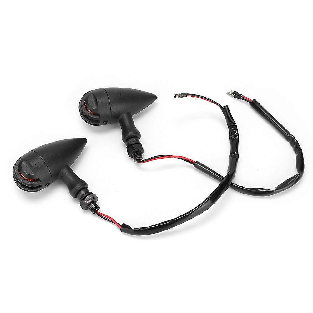 1 Pair Retro Style Universal Turn Signal Light Lamp Motorcycle Modification Accessories