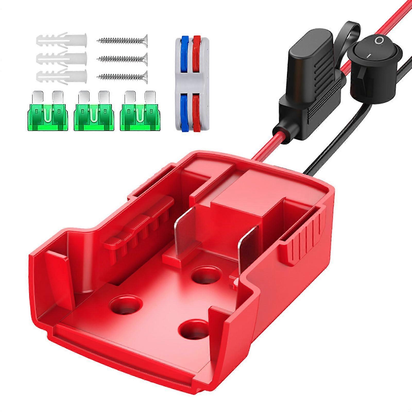Stromrad adapter for 18V Stromrad battery conversion kits, 12AWG wire gauge for remote toy robots.